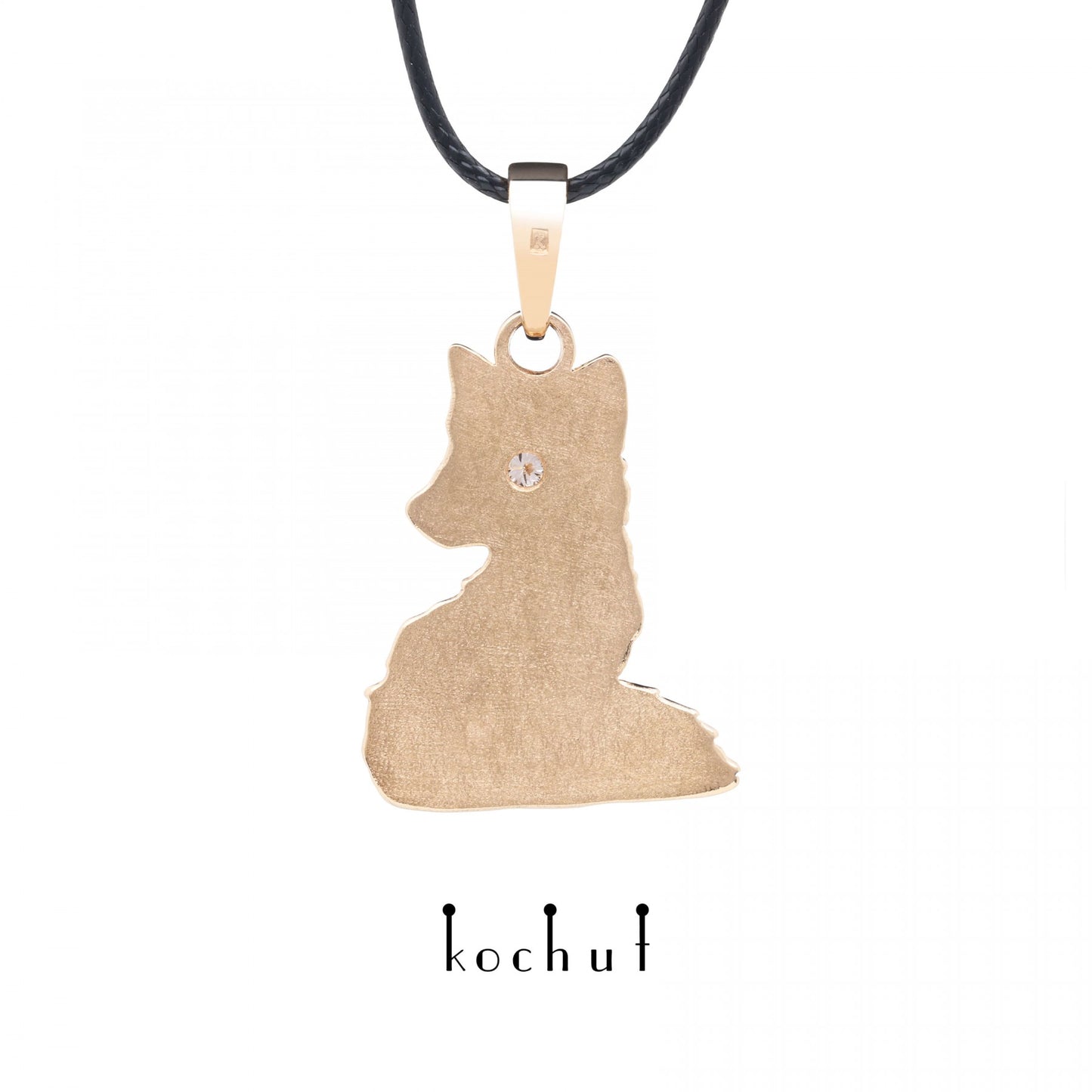 Kleiner Fuchs – Anhänger aus Rotgold mit Diamant