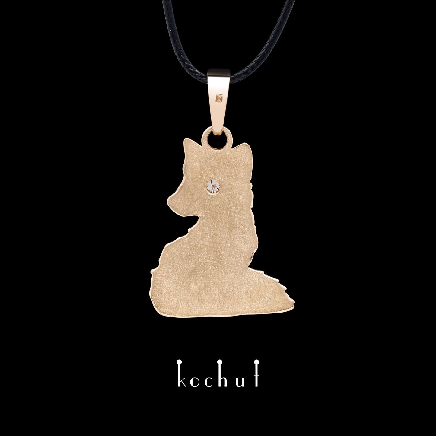 Kleiner Fuchs – Anhänger aus Rotgold mit Diamant