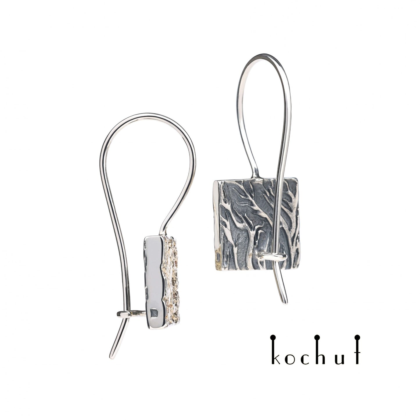 Leib und Seele — Silberohrringe mit Goldverschmelzung und Oxidation
