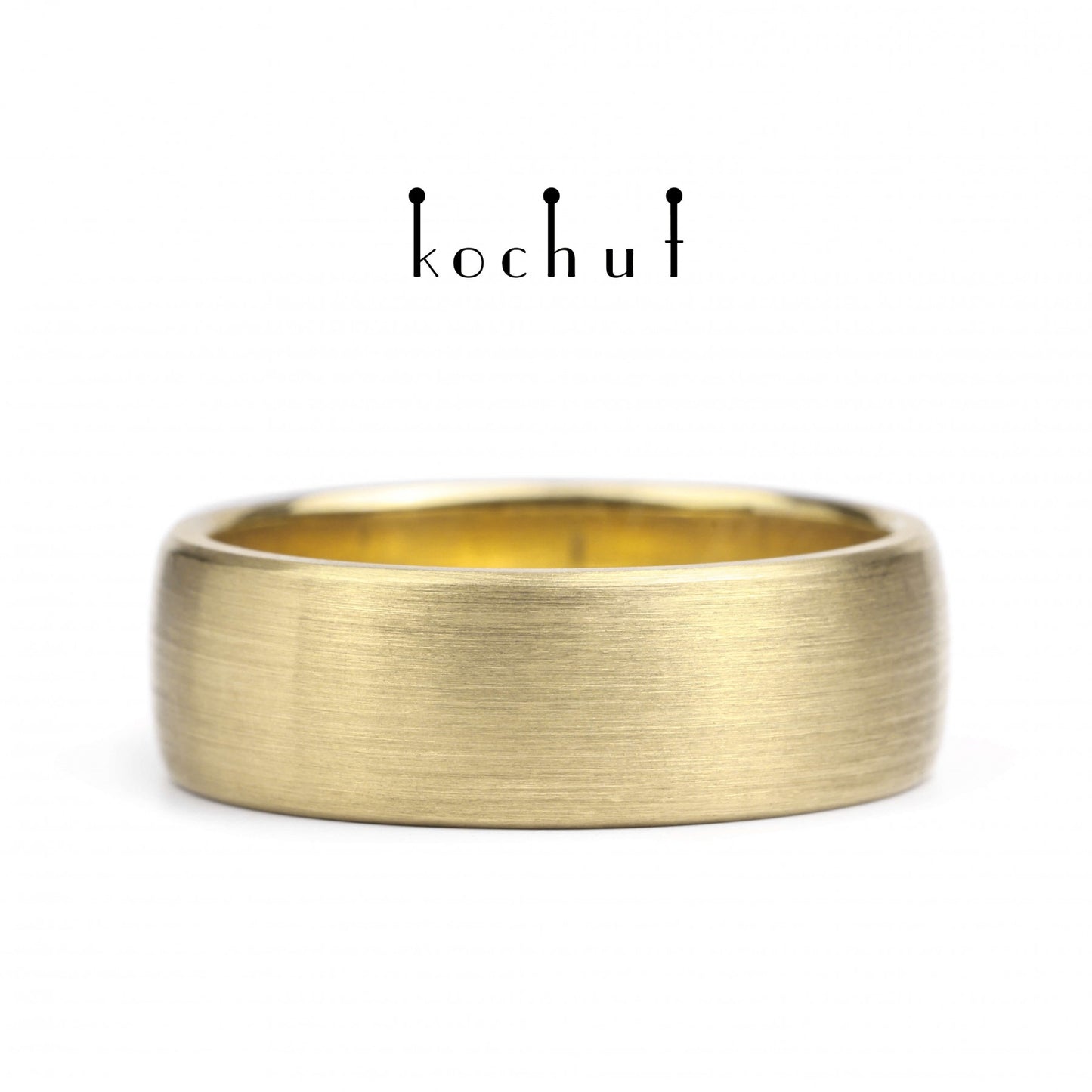 Originals — Ehering aus gelbem 18-karätigem Gold mit matter Oberfläche