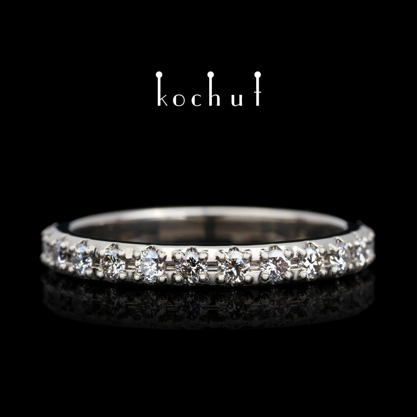 Meine Umlaufbahn — Ring aus Palladium Wießgold mit Diamanten