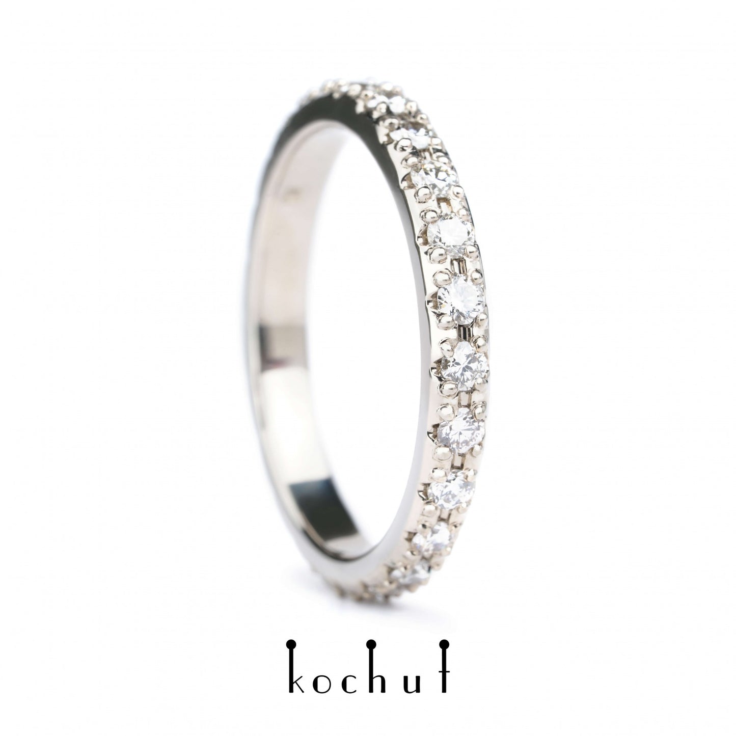 Meine Umlaufbahn — Ring aus Palladium Wießgold mit Diamanten