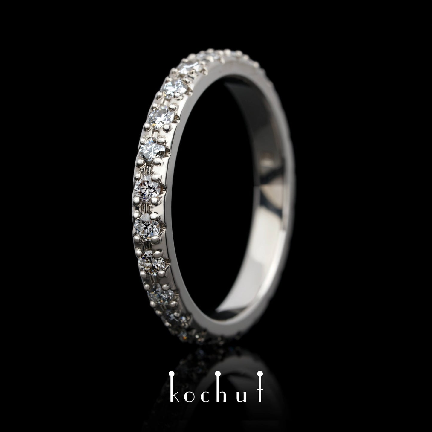 Meine Umlaufbahn — Ring aus Palladium Wießgold mit Diamanten