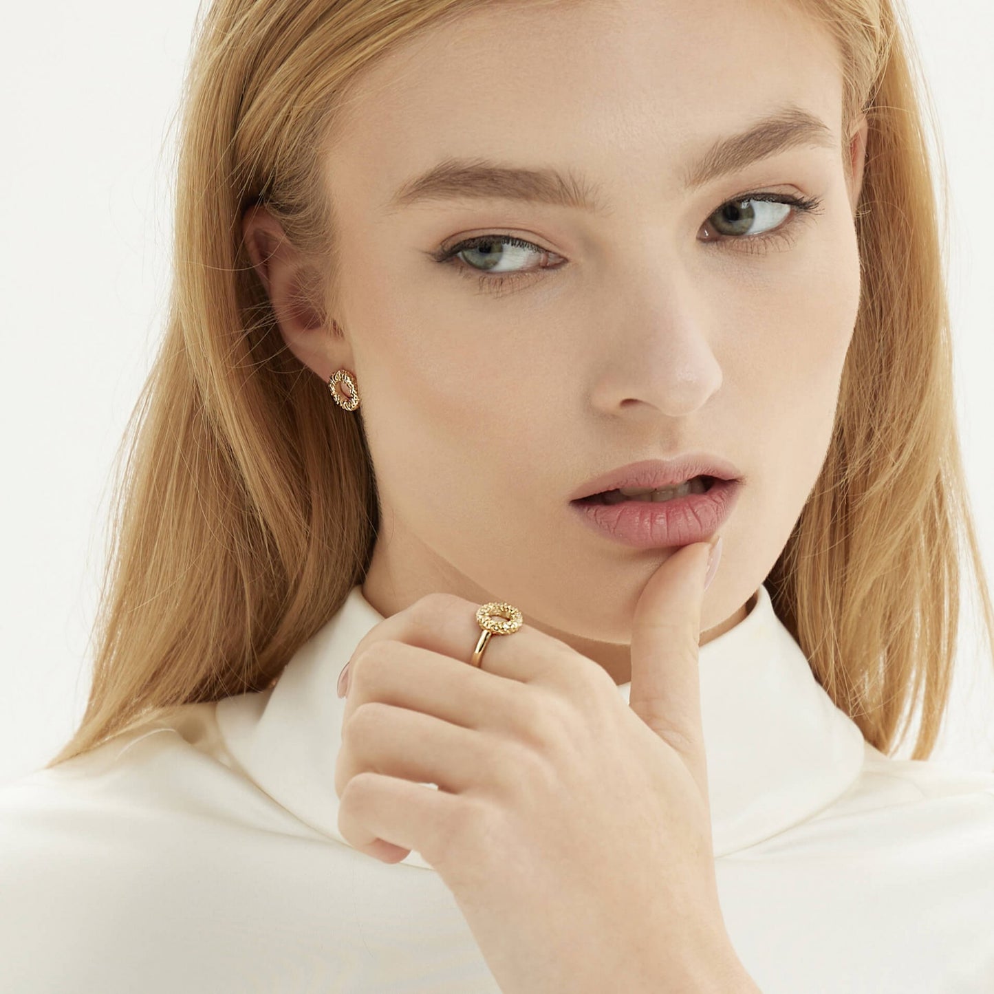 Fata Morgana - Schmuckset aus Gelbgold mit Diamanten