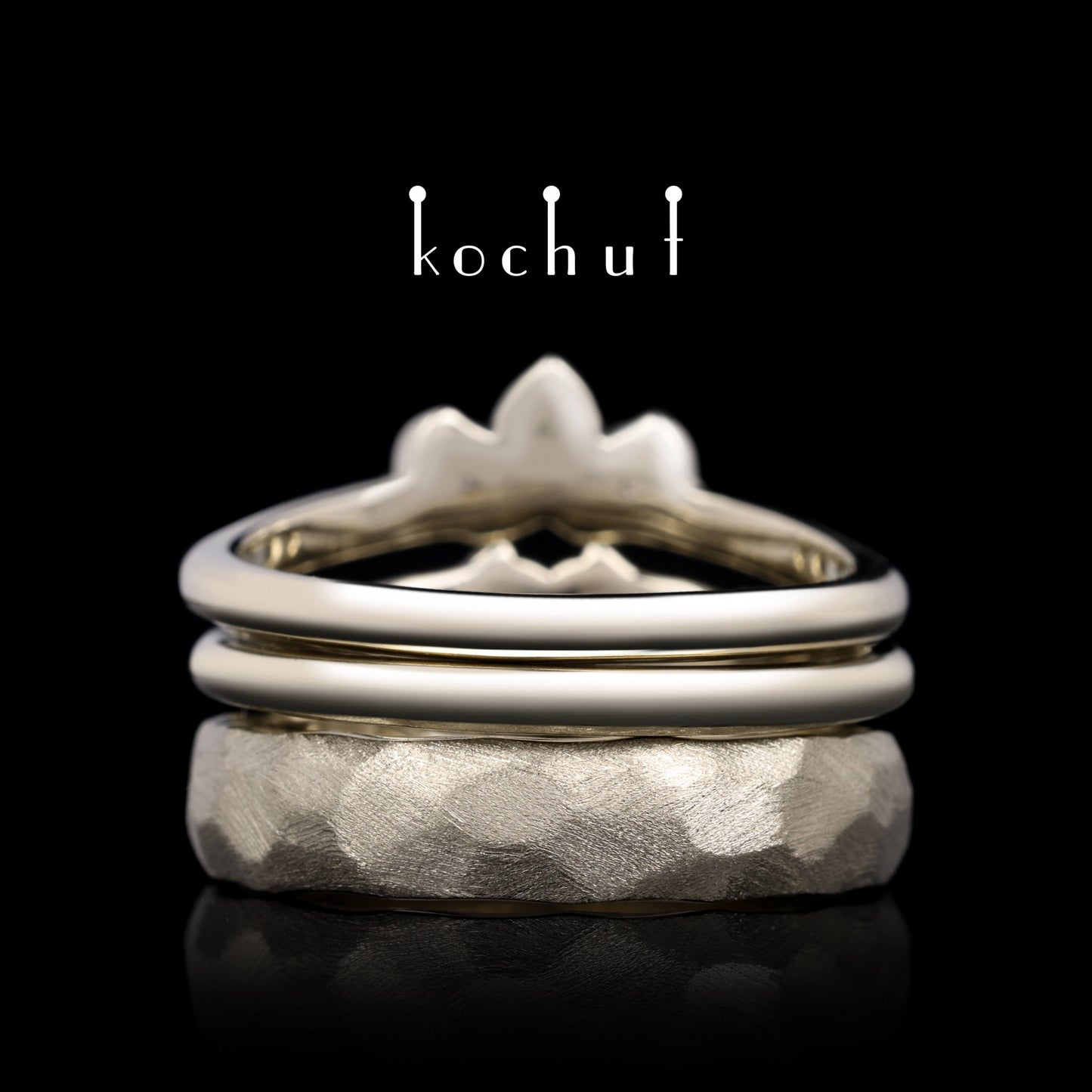 Claddachian — Schmuckset aus Weißgold mit Diamanten