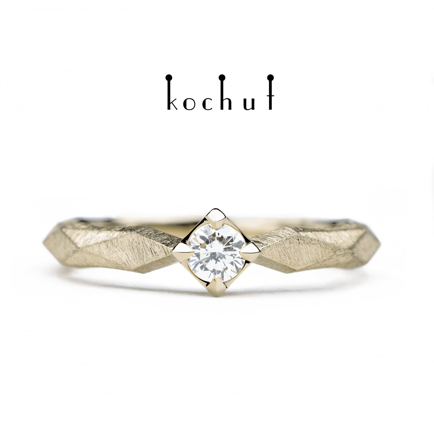 Meine Königin - Verlobungsring aus Weißgold mit Diamant(0,13 ct)