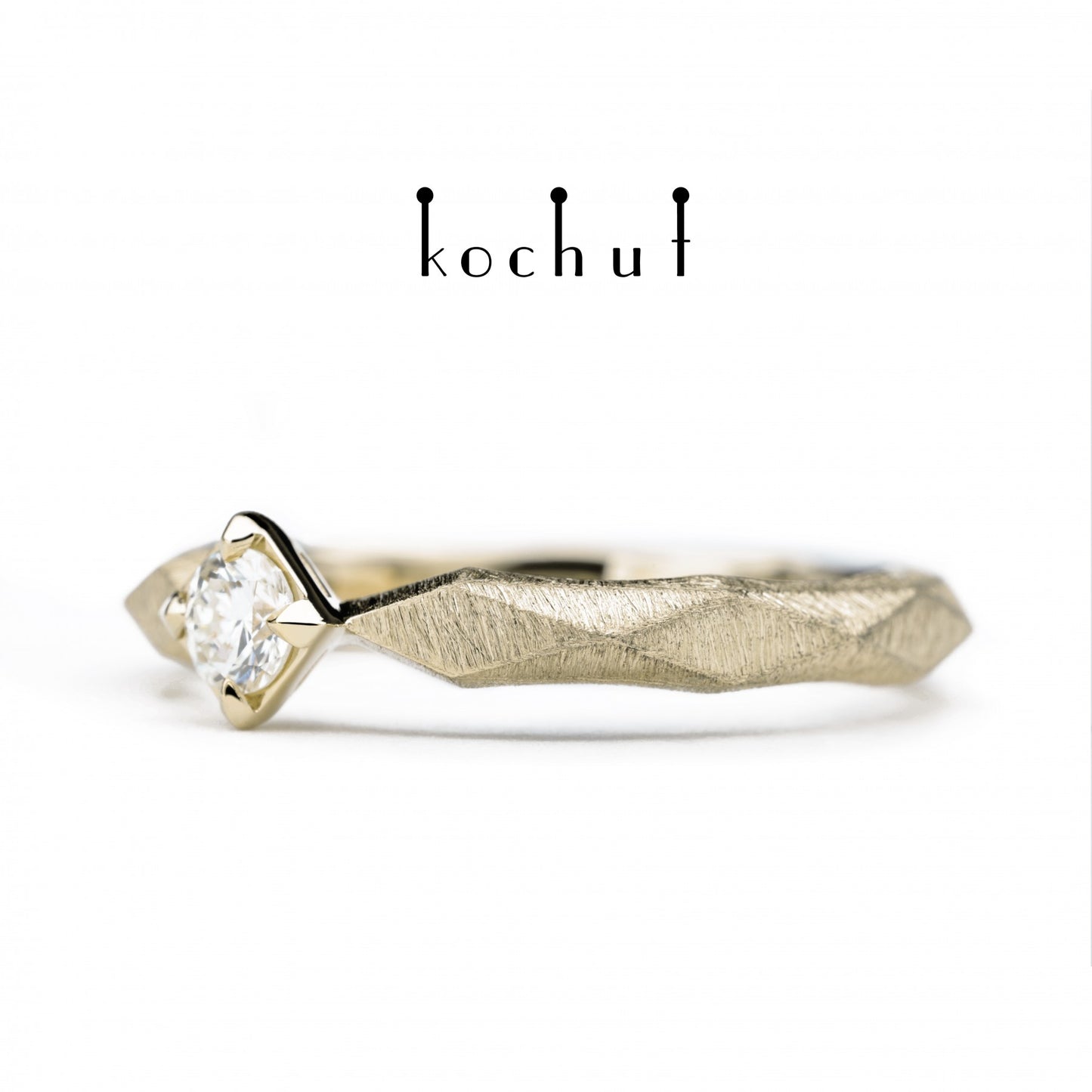 Meine Königin - Verlobungsring aus Weißgold mit Diamant(0,13 ct)