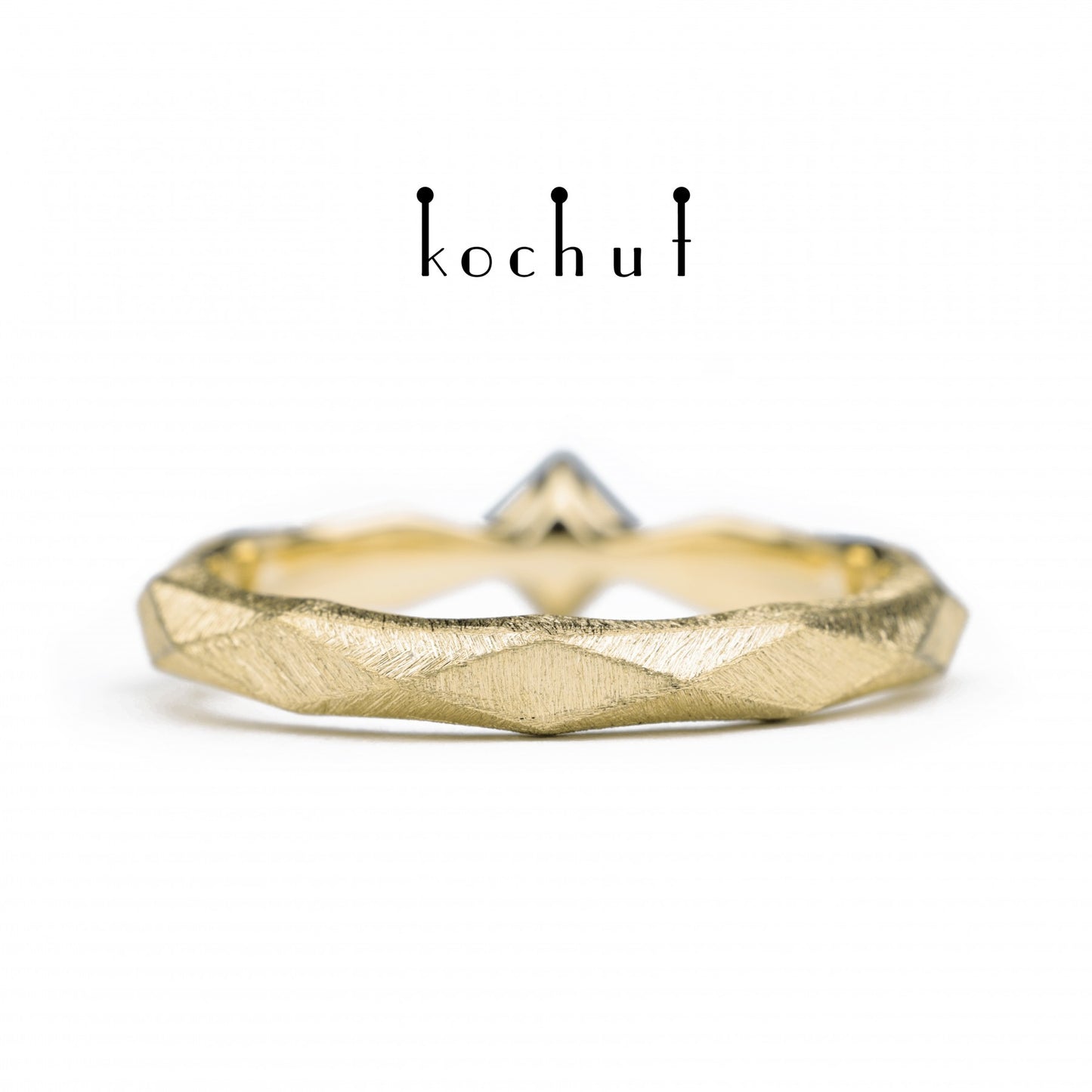 Meine Königin - Verlobungsring aus Gelbgold mit Diamant (0,13 ct)
