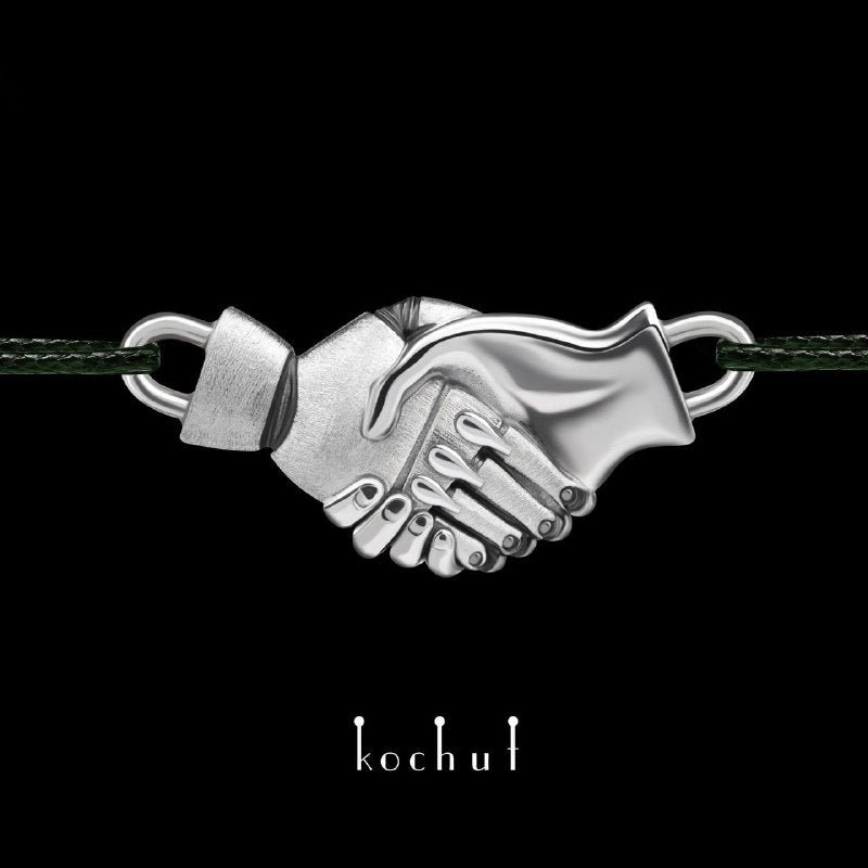 UNBROKEN — Armband aus oxidiertem Silber