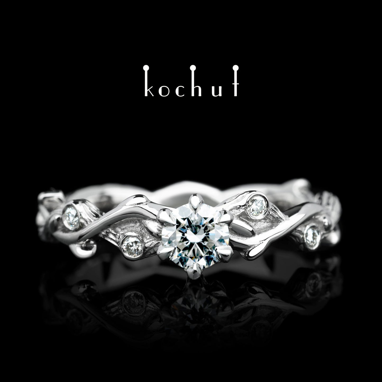 Sommersprosse – Platinring mit Diamanten (0.25 ct)