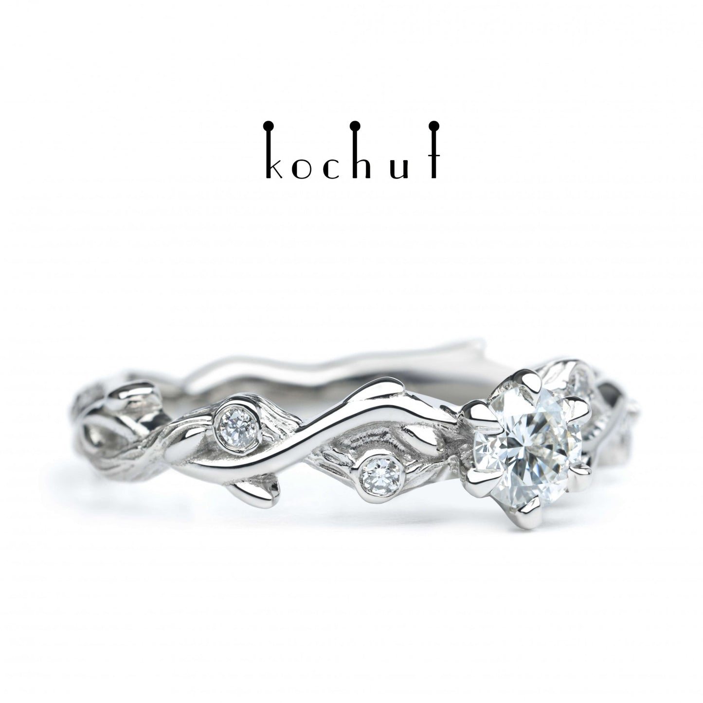 Sommersprosse – Platinring mit Diamanten (0.25 ct)