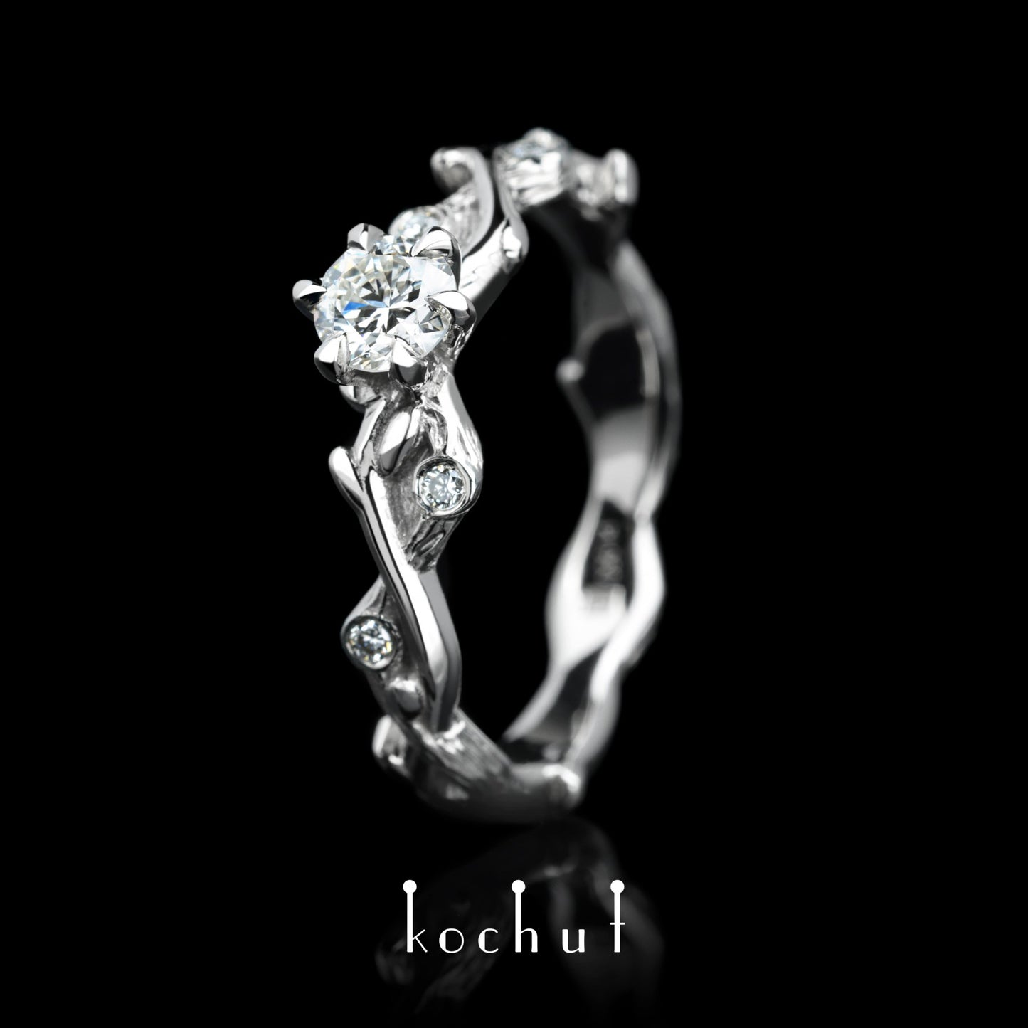 Sommersprosse – Platinring mit Diamanten (0.25 ct)