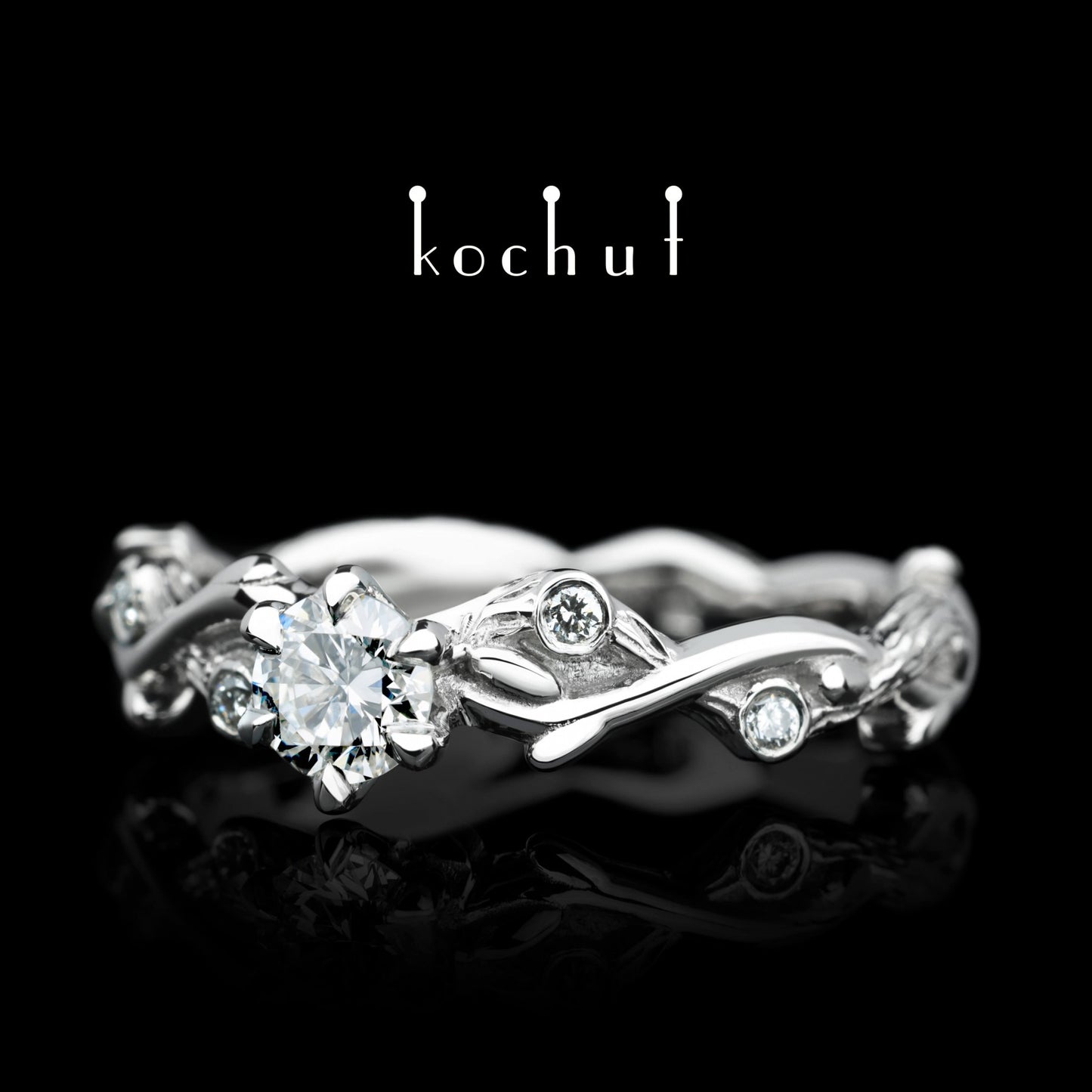 Sommersprosse – Platinring mit Diamanten (0.25 ct)