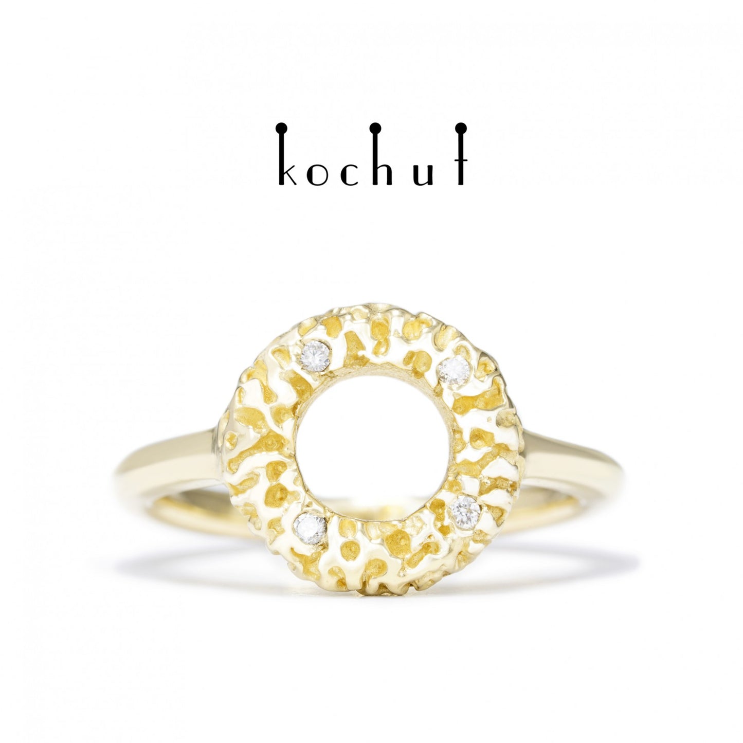 Fata Morgana - Ring aus Gelbgold mit Diamanten