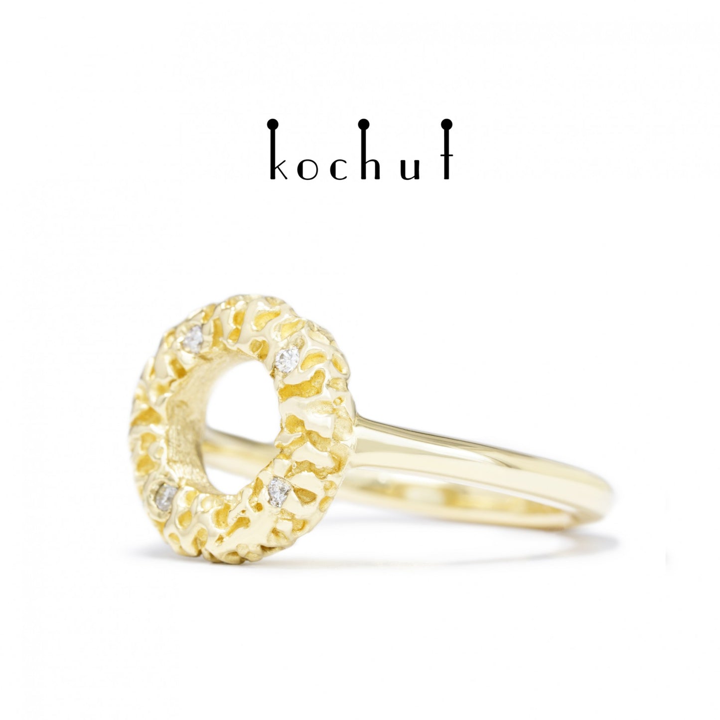 Fata Morgana - Ring aus Gelbgold mit Diamanten