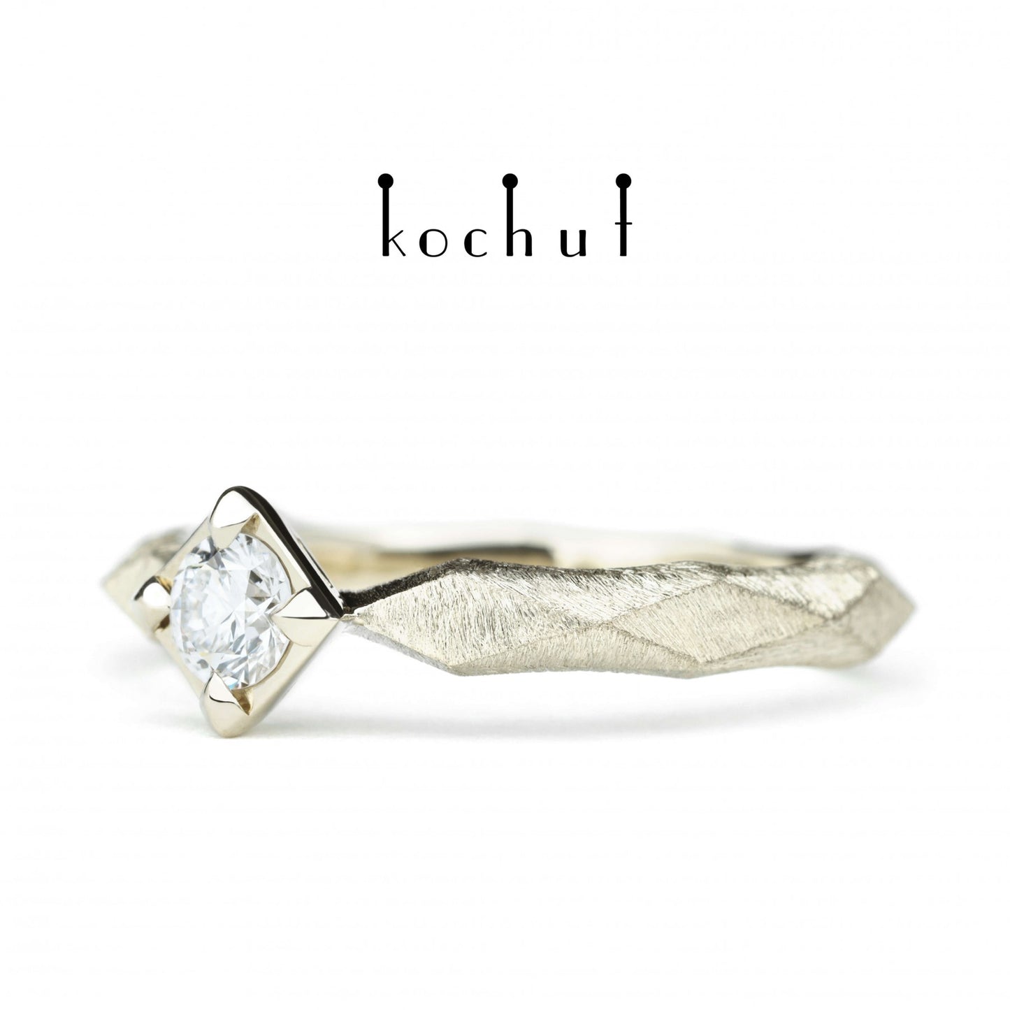 Meine Königin - Verlobungsring aus Weißgold mit Diamant(0.25 ct)