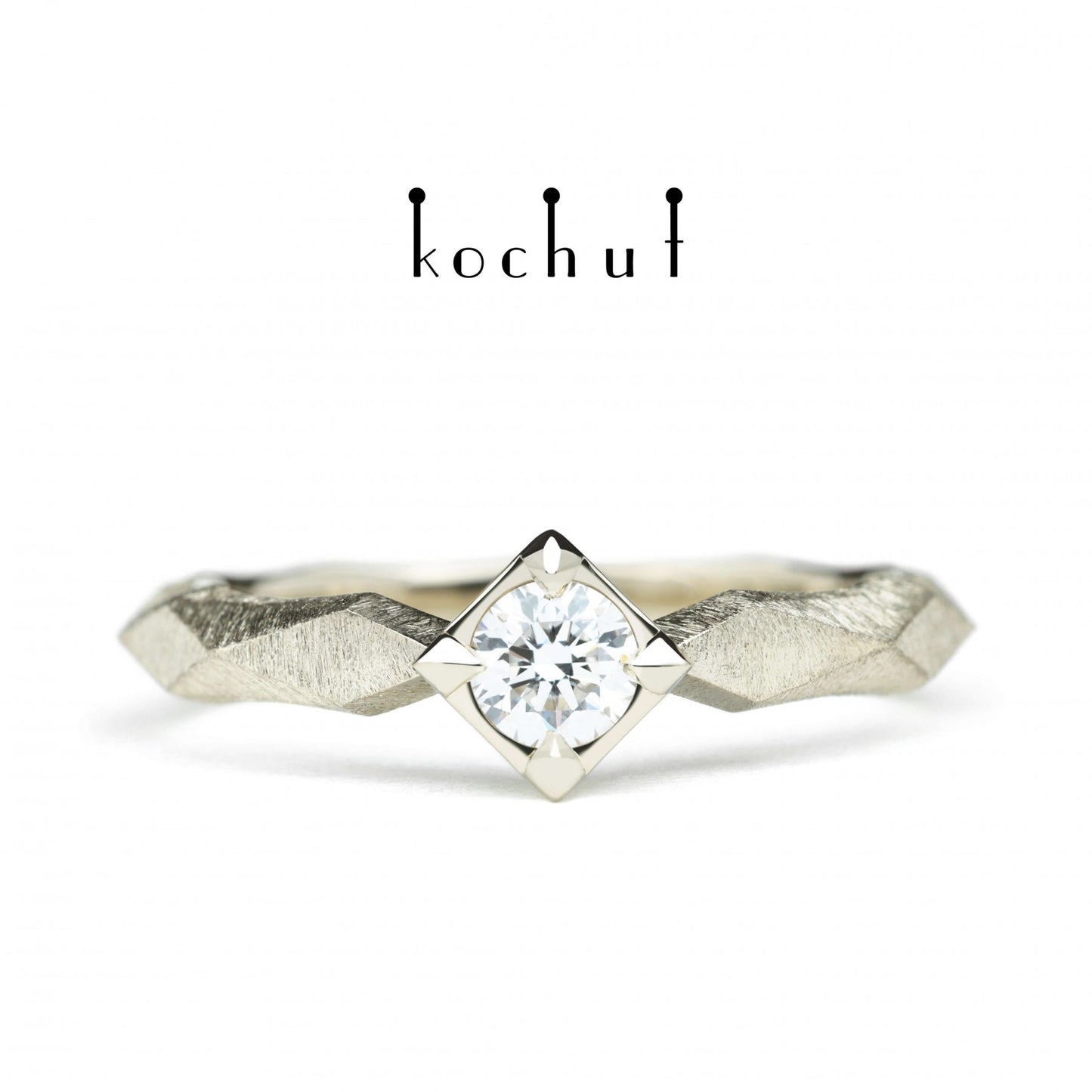 Meine Königin - Verlobungsring aus Weißgold mit Diamant(0.25 ct)