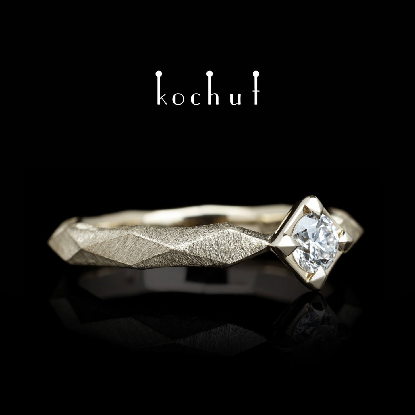 Meine Königin - Verlobungsring aus Weißgold mit Diamant(0.25 ct)