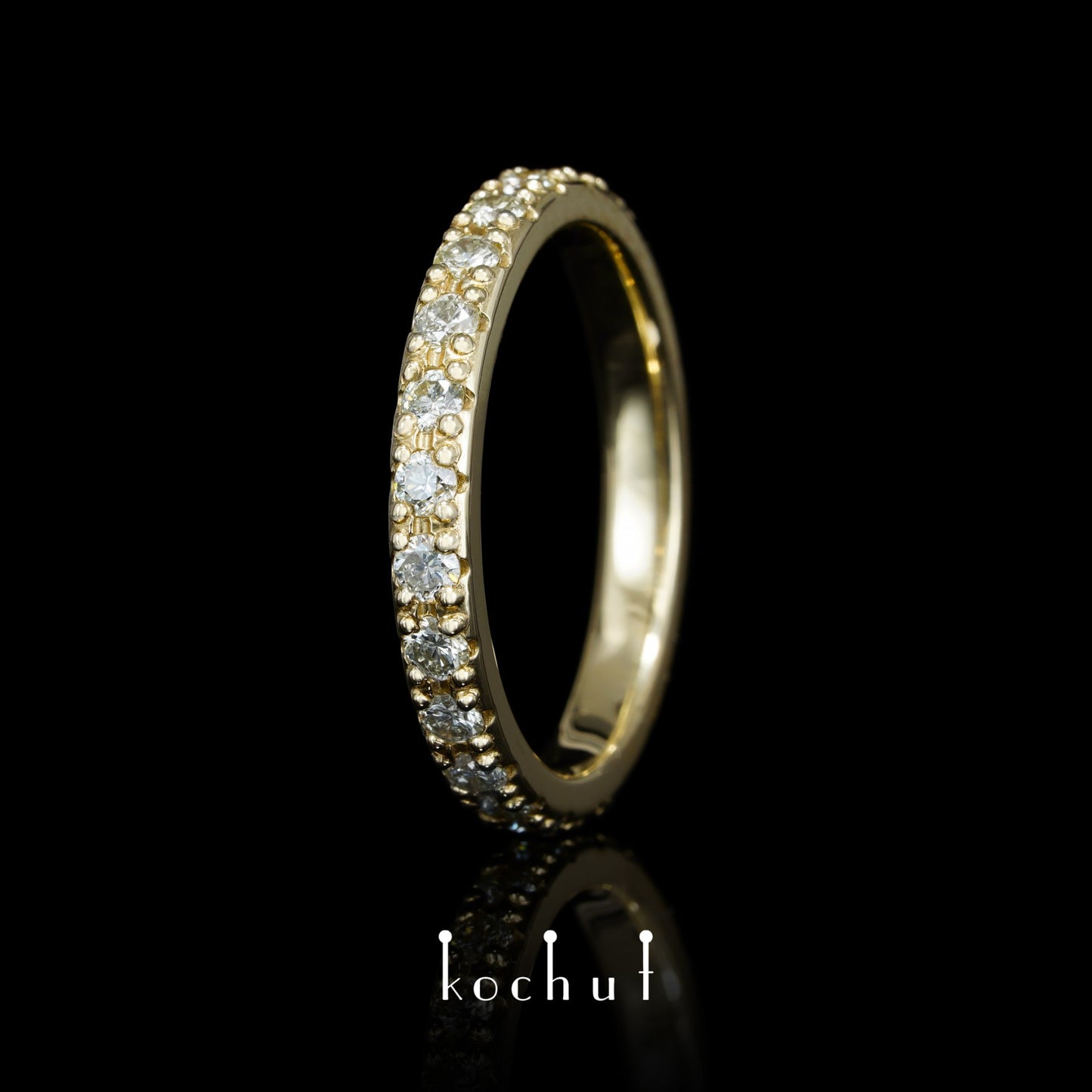 Meine Umlaufbahn — Ring aus Gelbgold mit Diamanten
