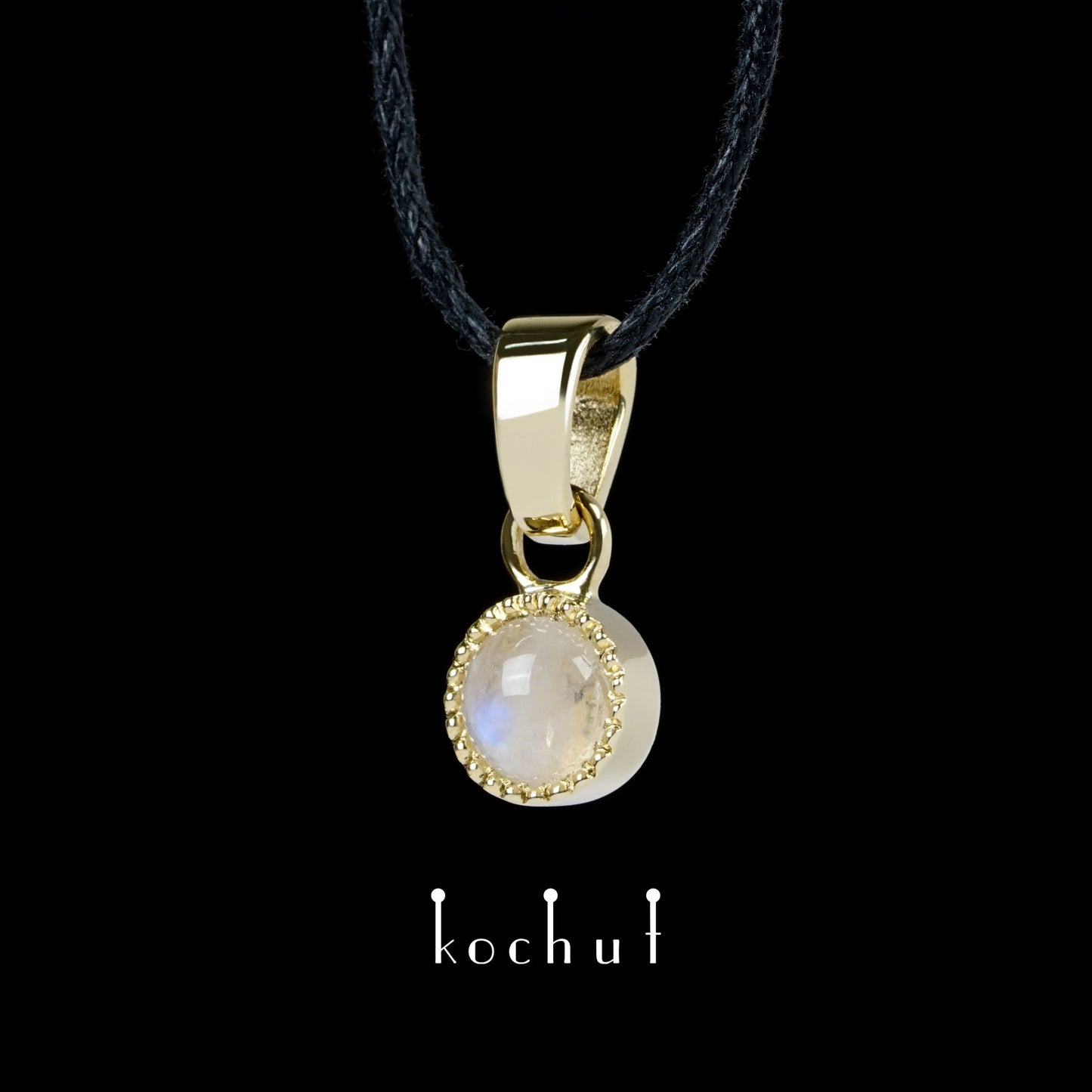 Jupiter — Schmuckset aus Gelbgold mit Mondsteinen