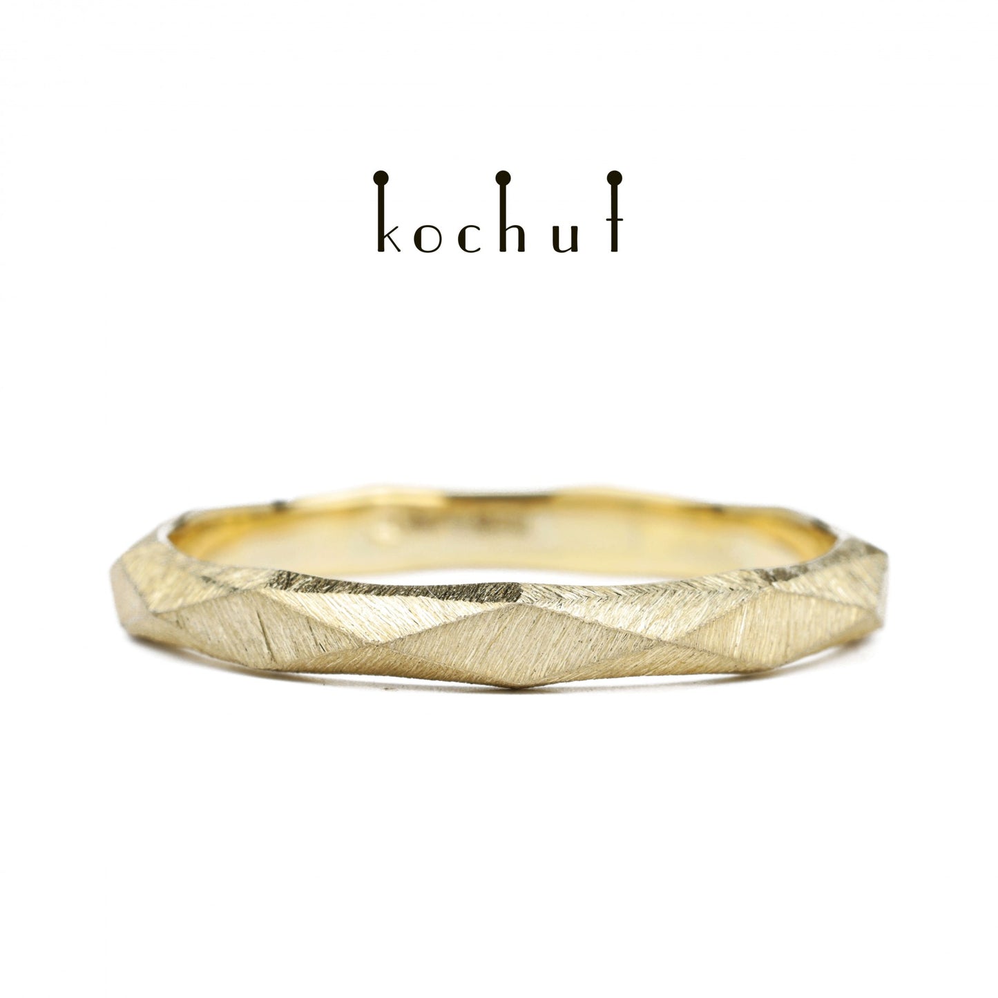 König und Königin – Ehering aus Gelbgold (3 mm)