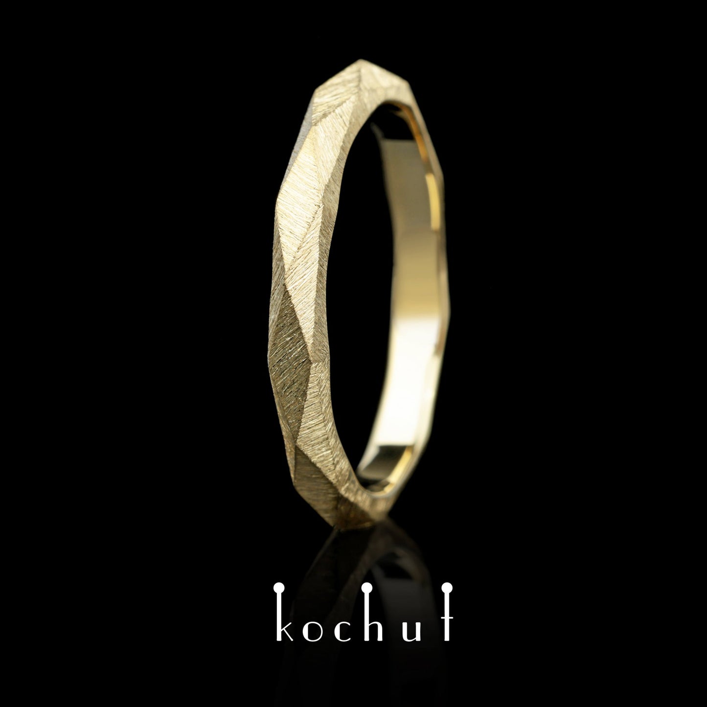König und Königin – Ehering aus Gelbgold (3 mm)