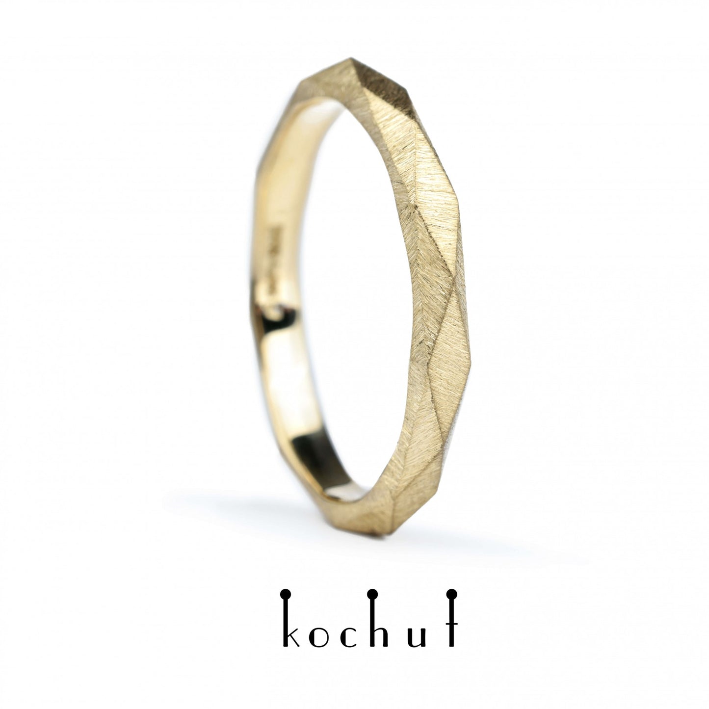 König und Königin – Ehering aus Gelbgold (3 mm)