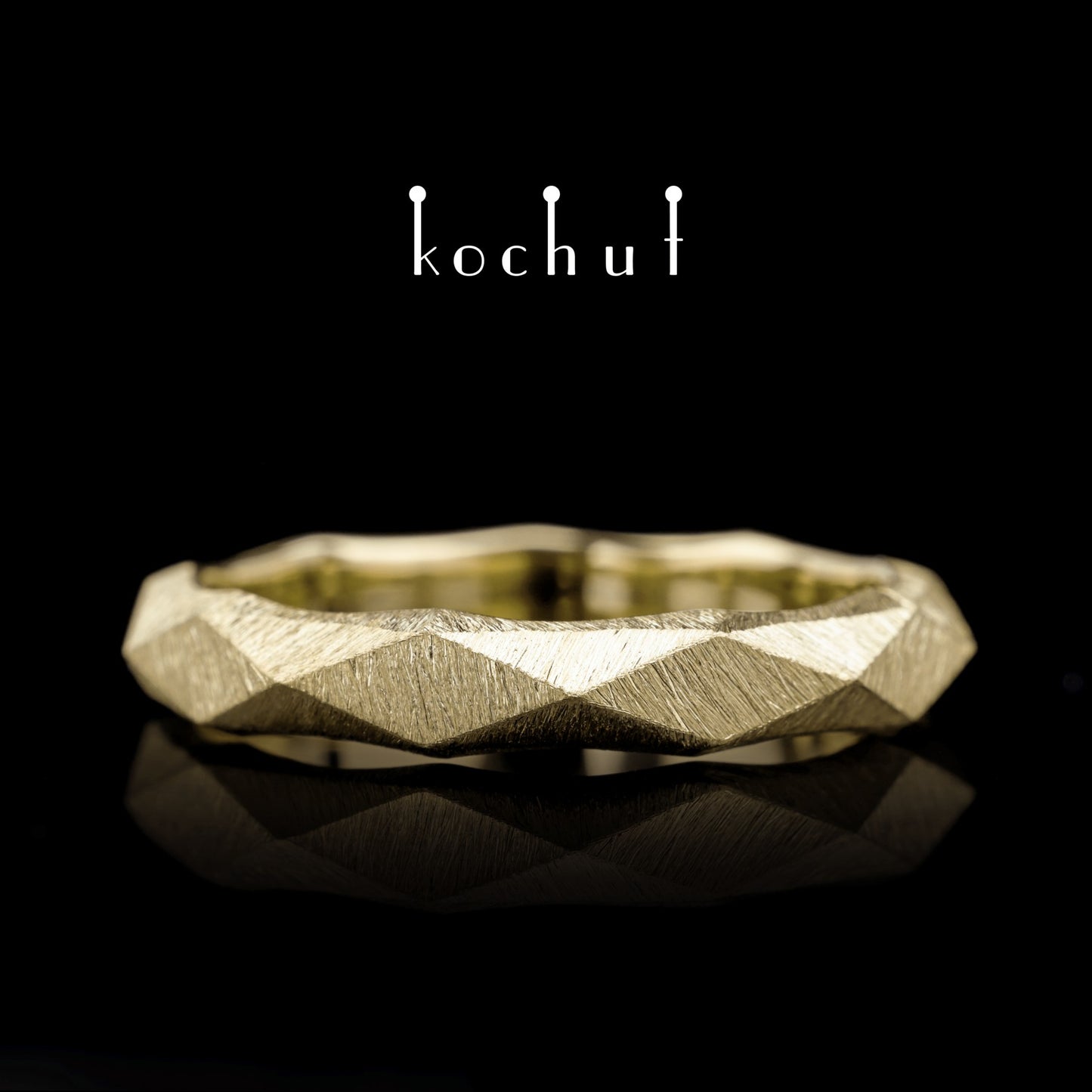 König und Königin – Ehering aus Gelbgold (4 mm)