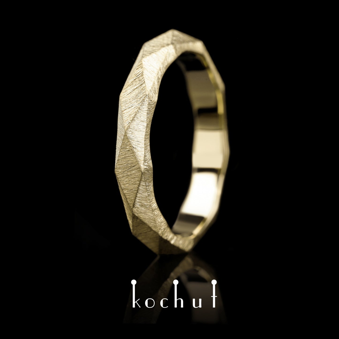 König und Königin – Ehering aus Gelbgold (4 mm)