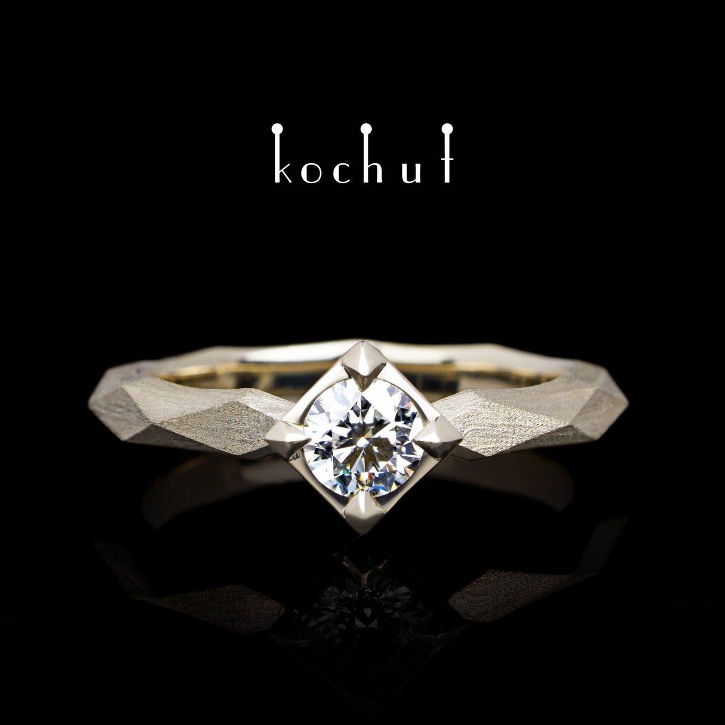 Meine Königin - Verlobungsring aus Weißgold mit Diamant(0.35 ct)