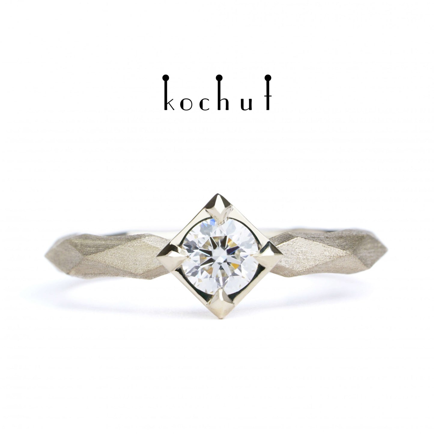 Meine Königin - Verlobungsring aus Weißgold mit Diamant(0.35 ct)
