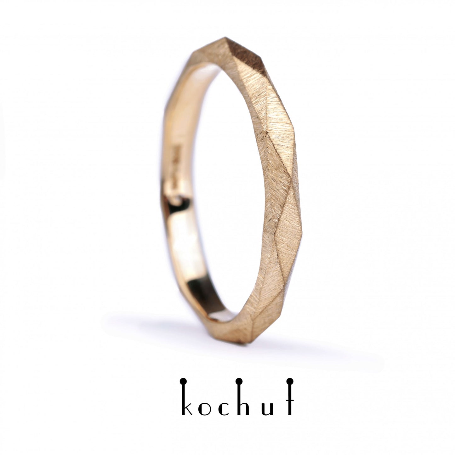 König und Königin – Ehering aus Rotgold (3 mm)