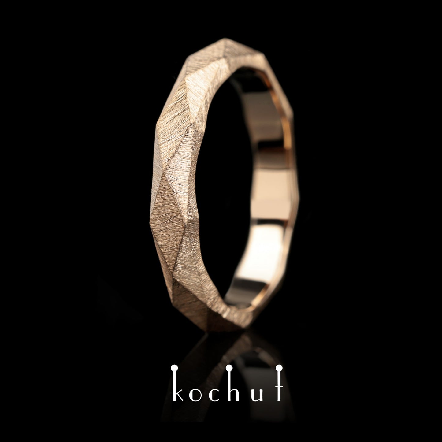 König und Königin – Ehering aus Rotgold (4 mm)