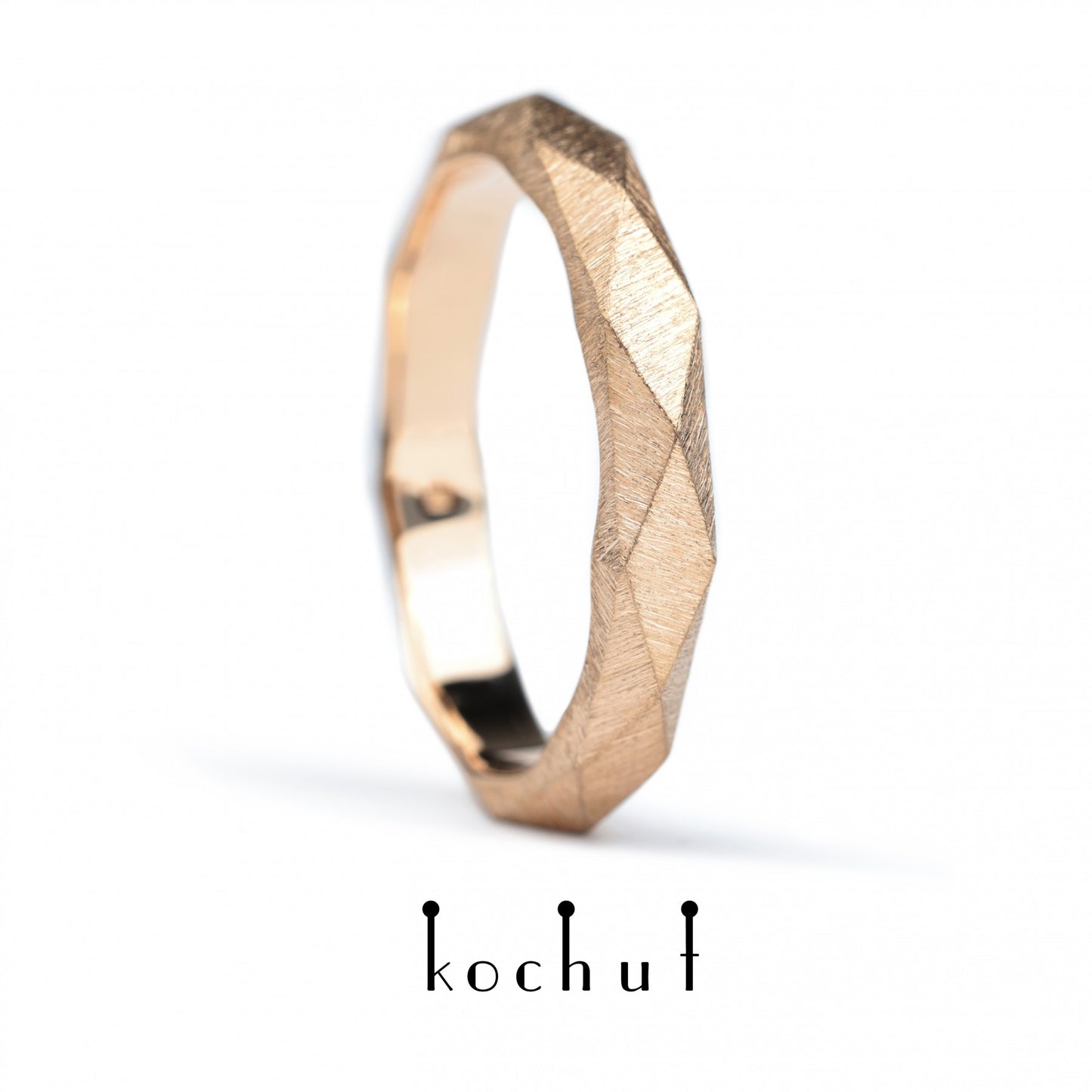 König und Königin – Ehering aus Rotgold (4 mm)