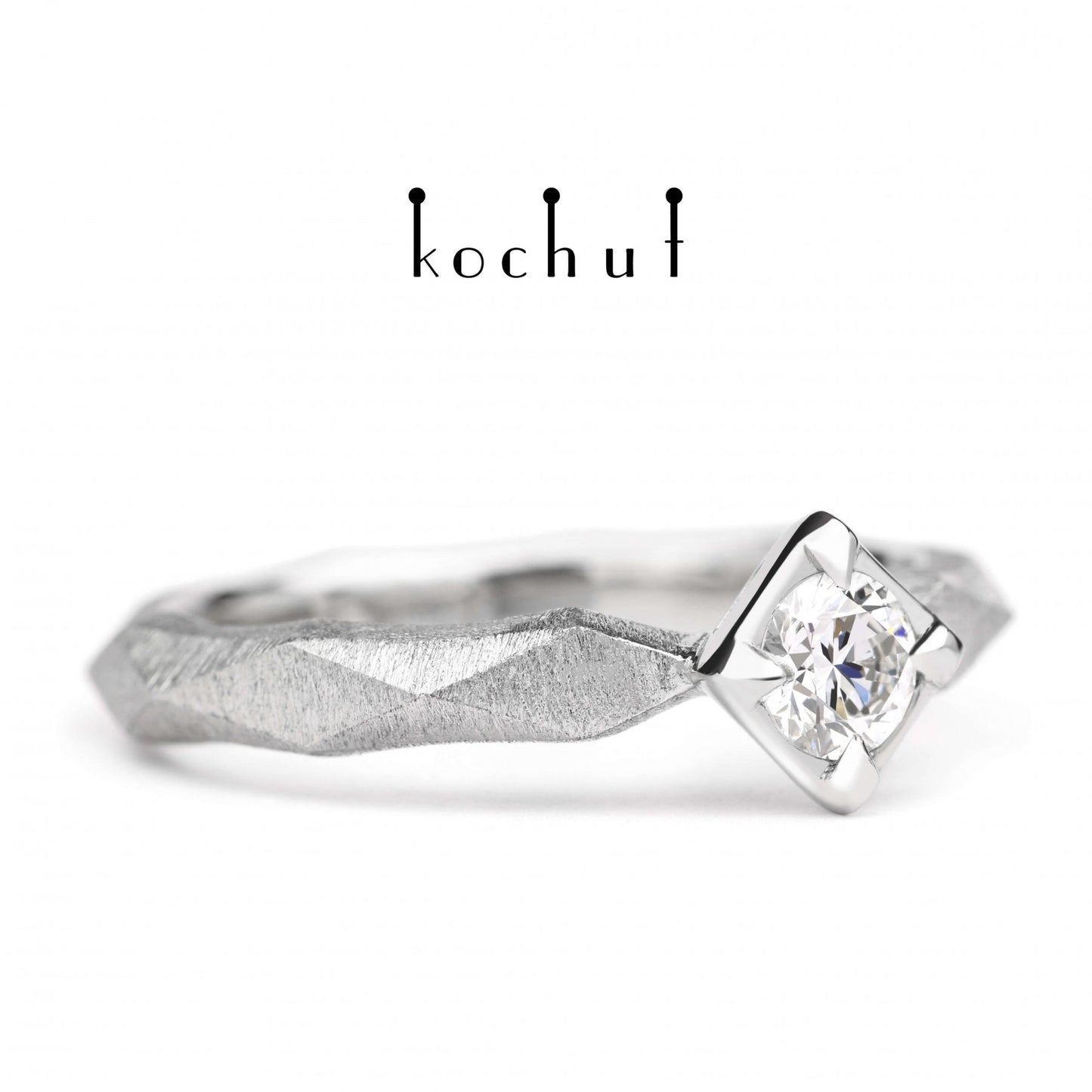 Meine Königin - Verlobungsring aus Platin mit Diamanten (0.25 ct)