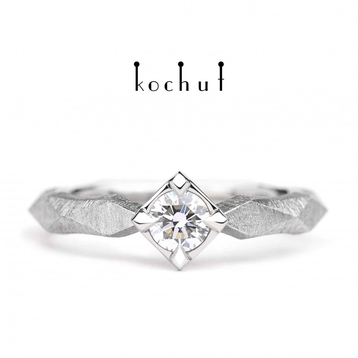 Meine Königin - Verlobungsring aus Platin mit Diamanten (0.25 ct)