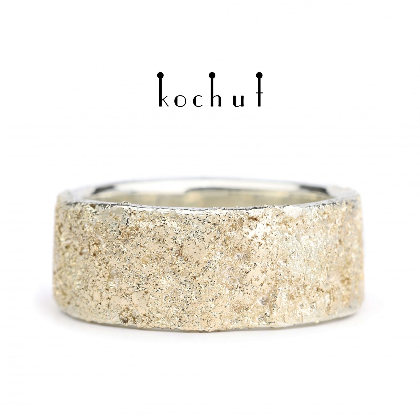 Leib und Seele mit Baum des Lebens — Silberring mit Gelbgoldverschmelzung (8 mm)
