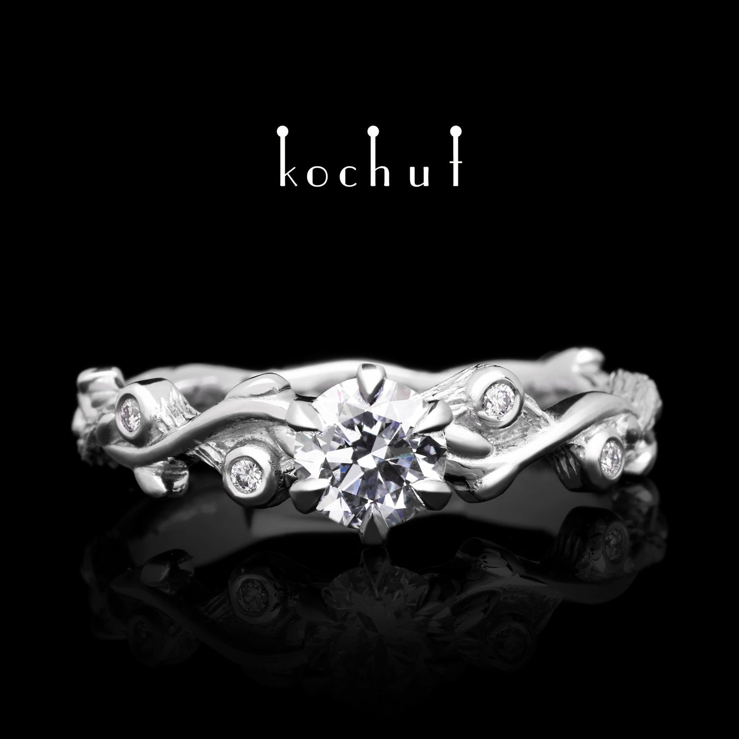 Sommersprosse – Platinring mit Diamanten (0.5 ct)