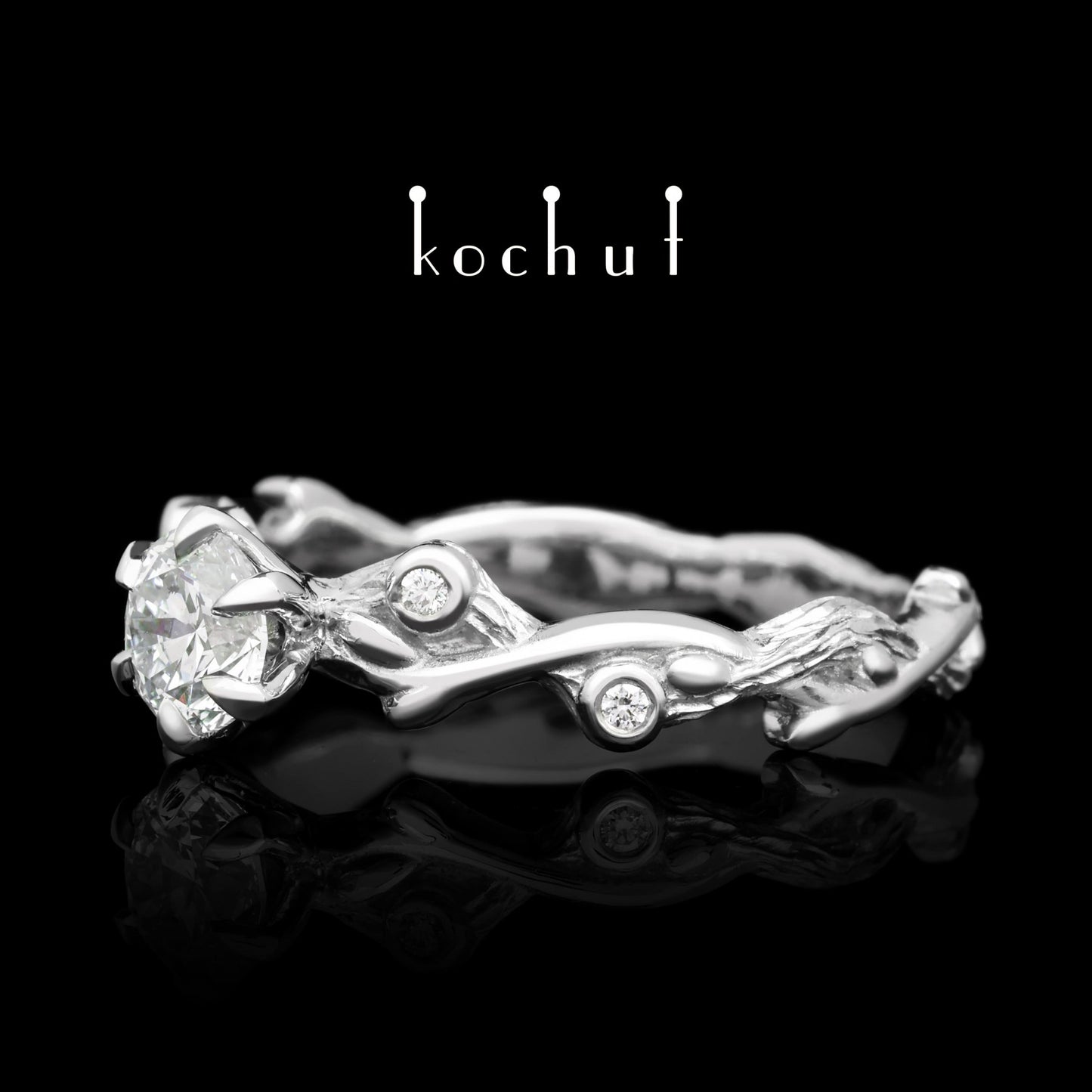 Sommersprosse – Platinring mit Diamanten (0.5 ct)