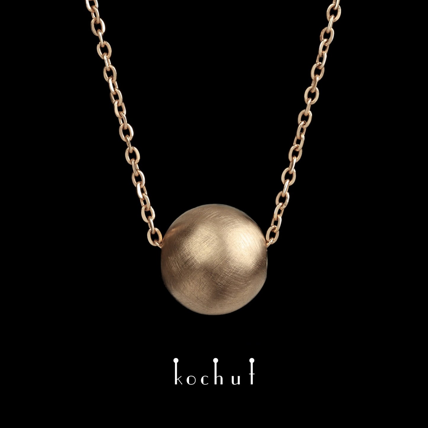 Whirlwind – Anhänger aus Gelbgold, Rotgold sowie geätztem und oxidiertem Silber.