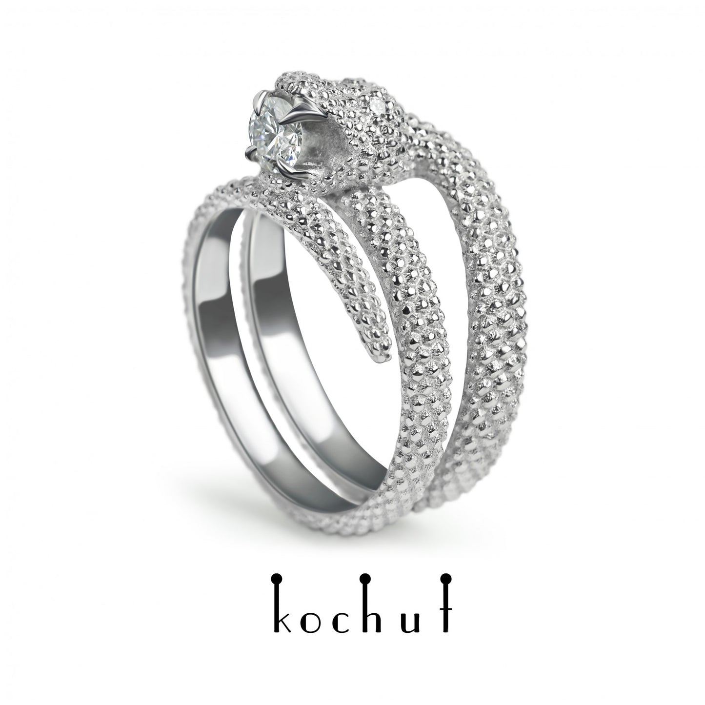 Die Liebe der Zügellosen - Ring aus Platin mit Diamanten