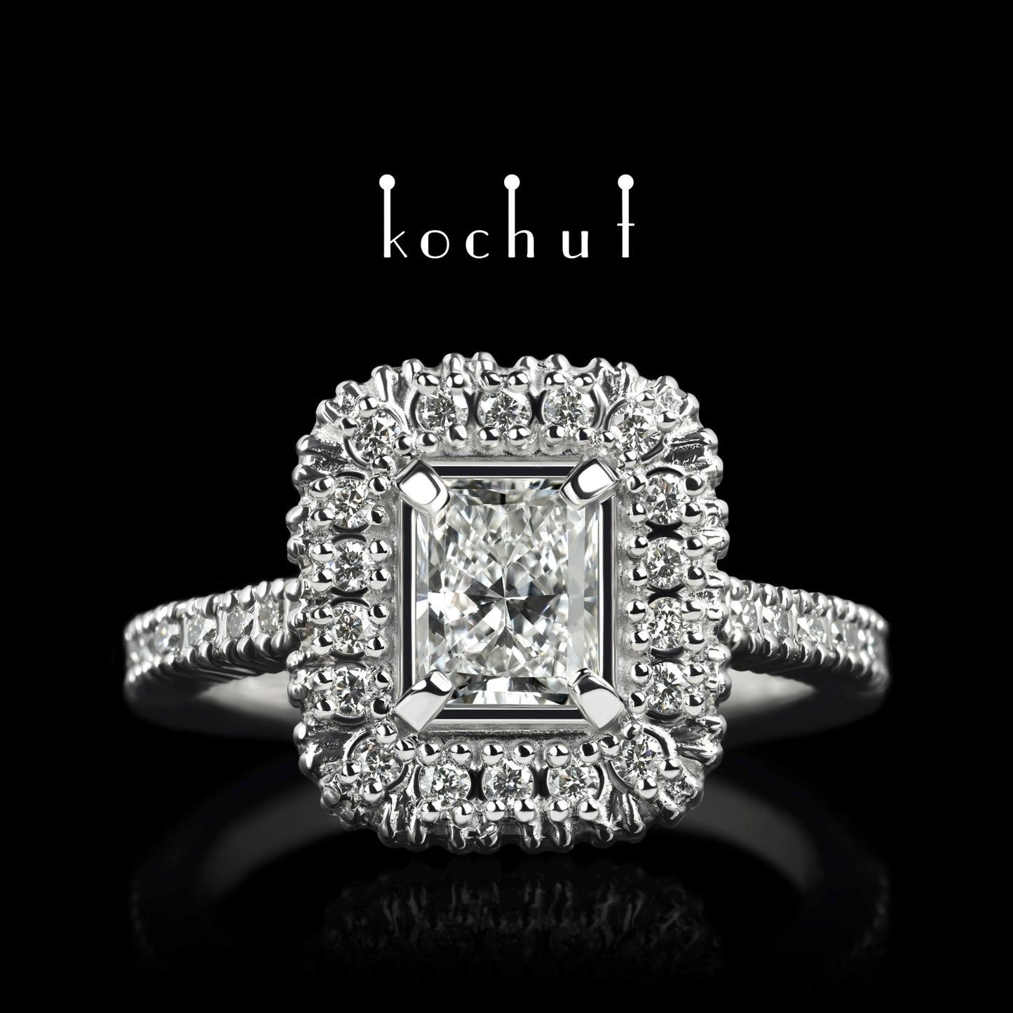 Greatness — Verlobungsring aus Platin mit Diamanten