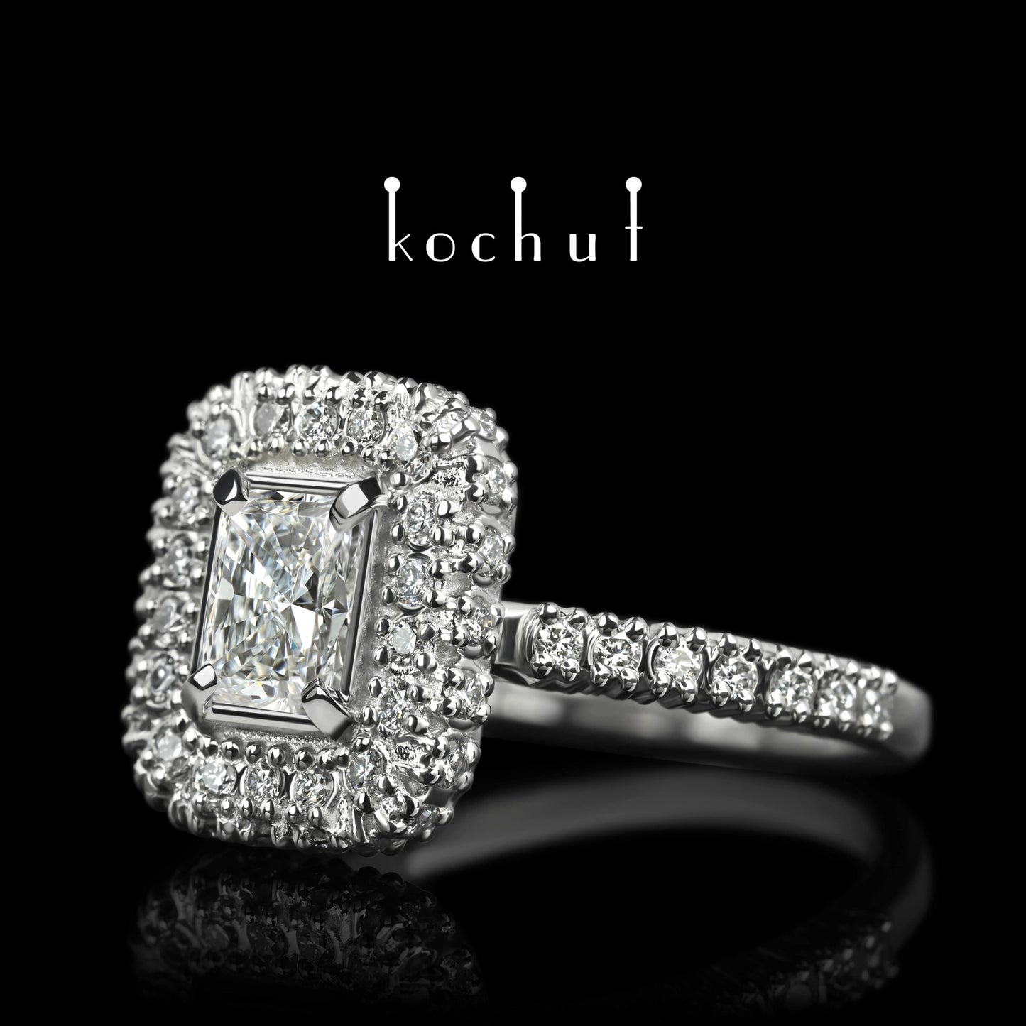 Greatness — Verlobungsring aus Platin mit Diamanten