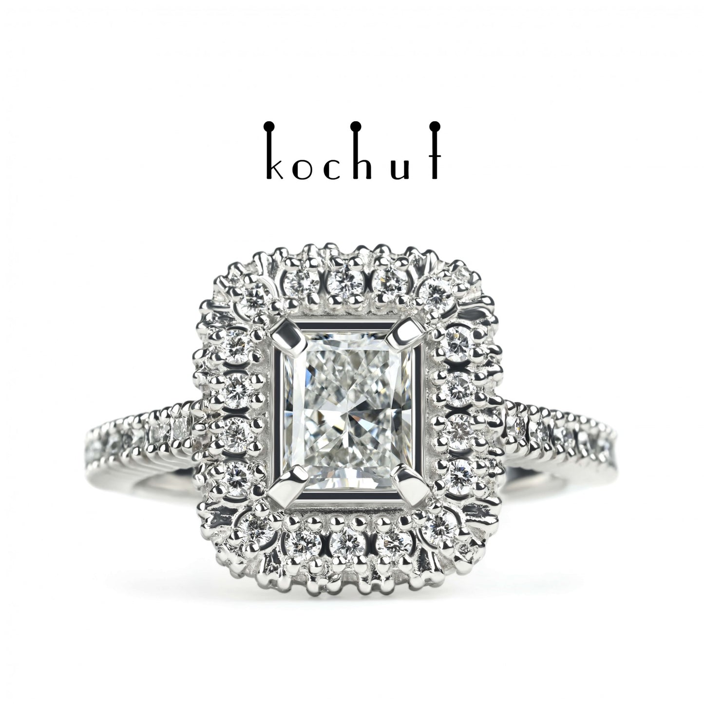 Greatness — Verlobungsring aus Platin mit Diamanten