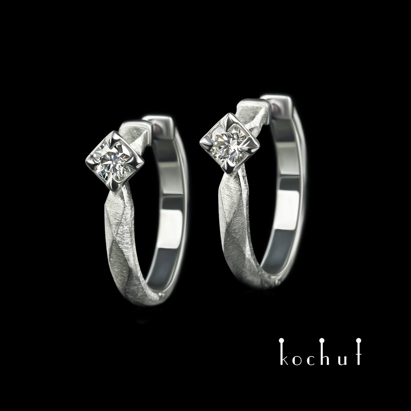 Meine Königin – Ohrringe aus Platin mit Diamanten