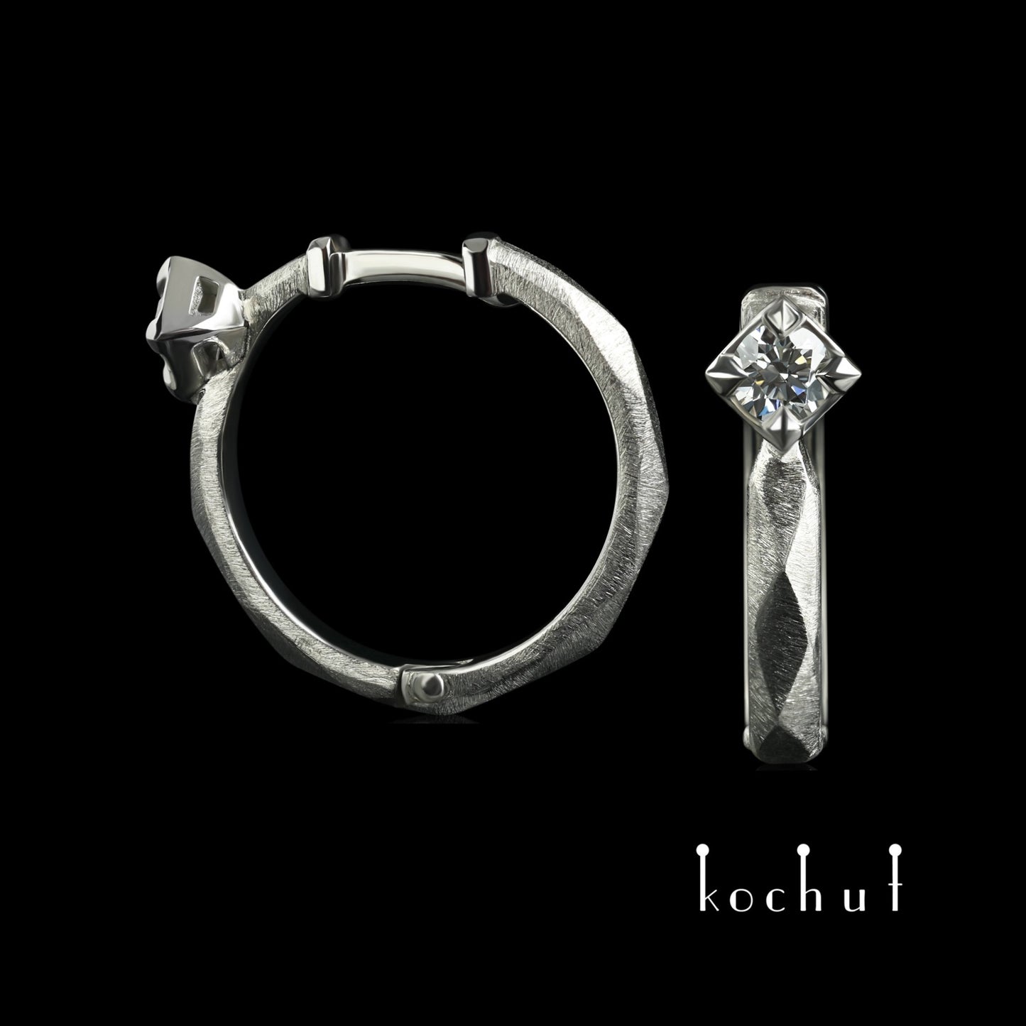 Meine Königin – Ohrringe aus Platin mit Diamanten
