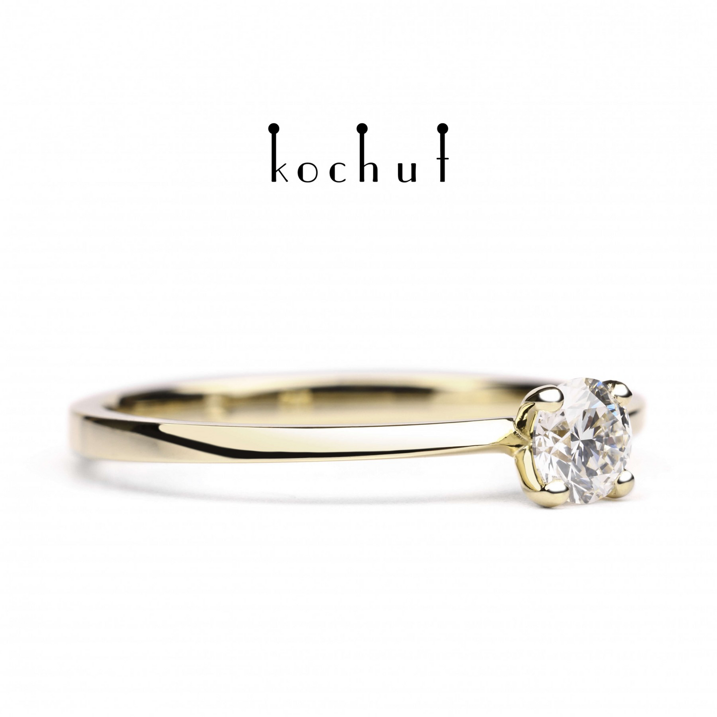 My Inspiration —Verlobungsring aus Gelbgold mit einem Diamanten