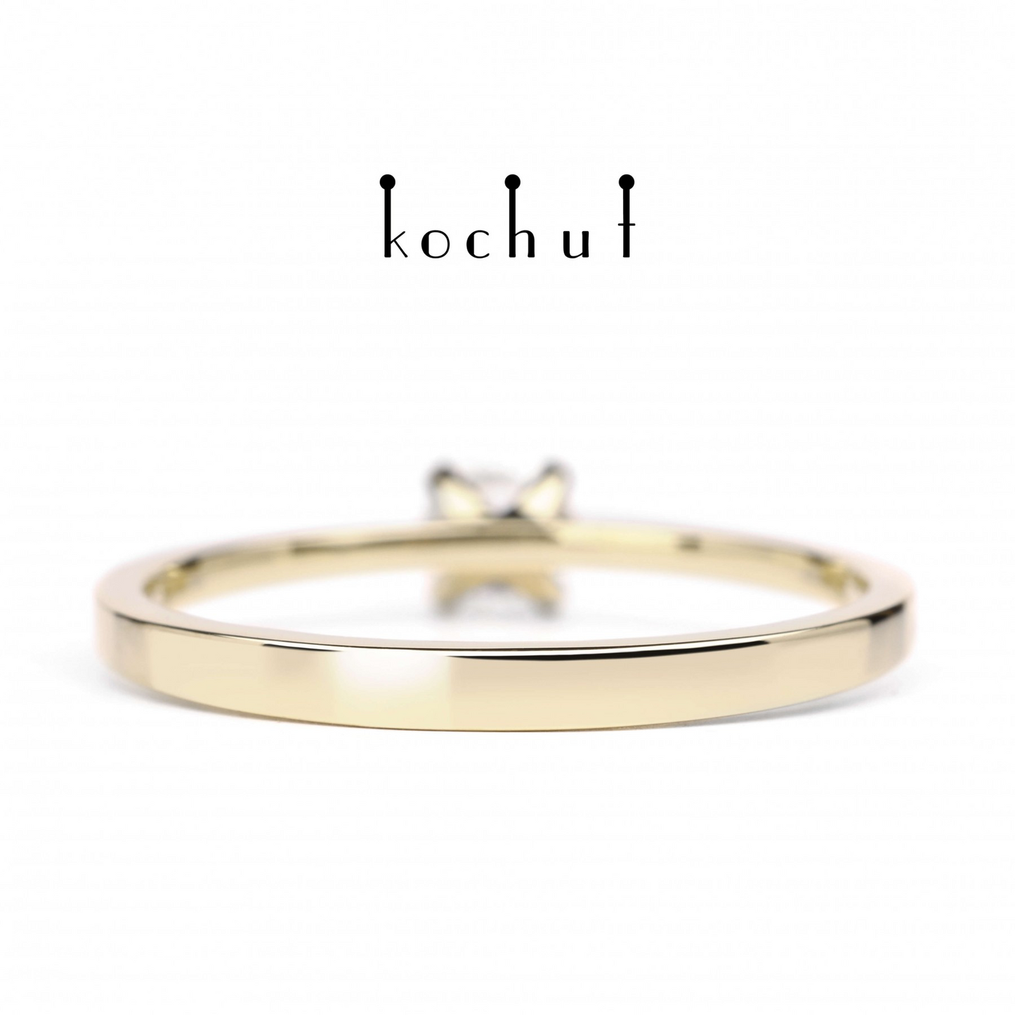 My Inspiration —Verlobungsring aus Gelbgold mit einem Diamanten