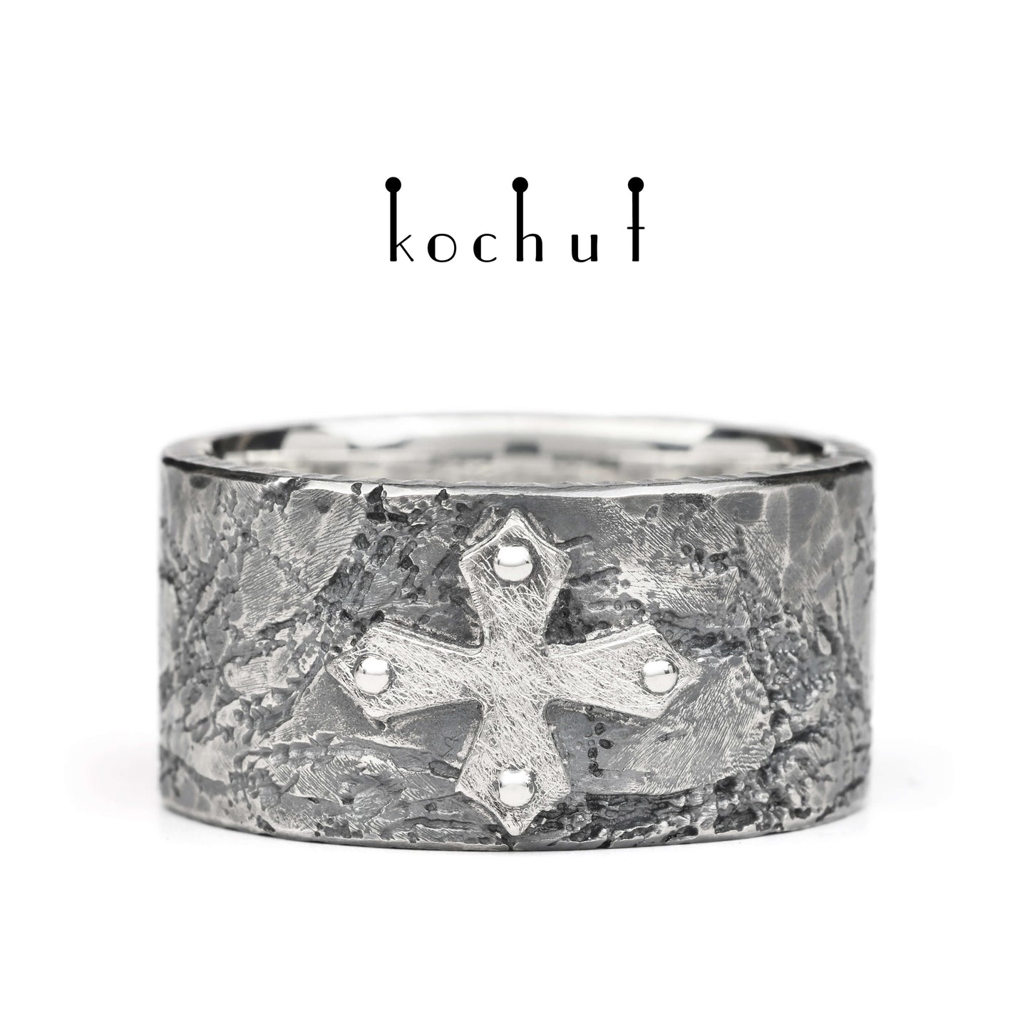 Fortune — Ring aus oxidiertem Silber