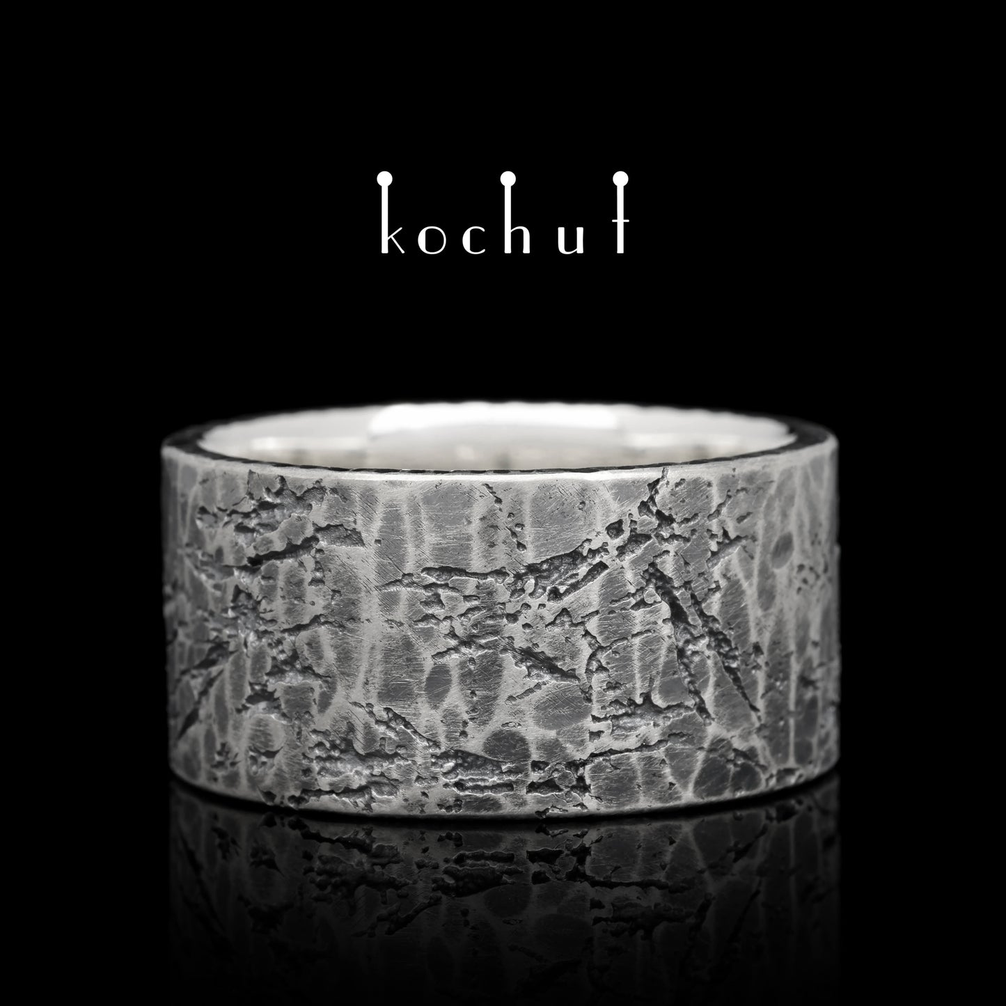 Fortune — Ring aus oxidiertem Silber